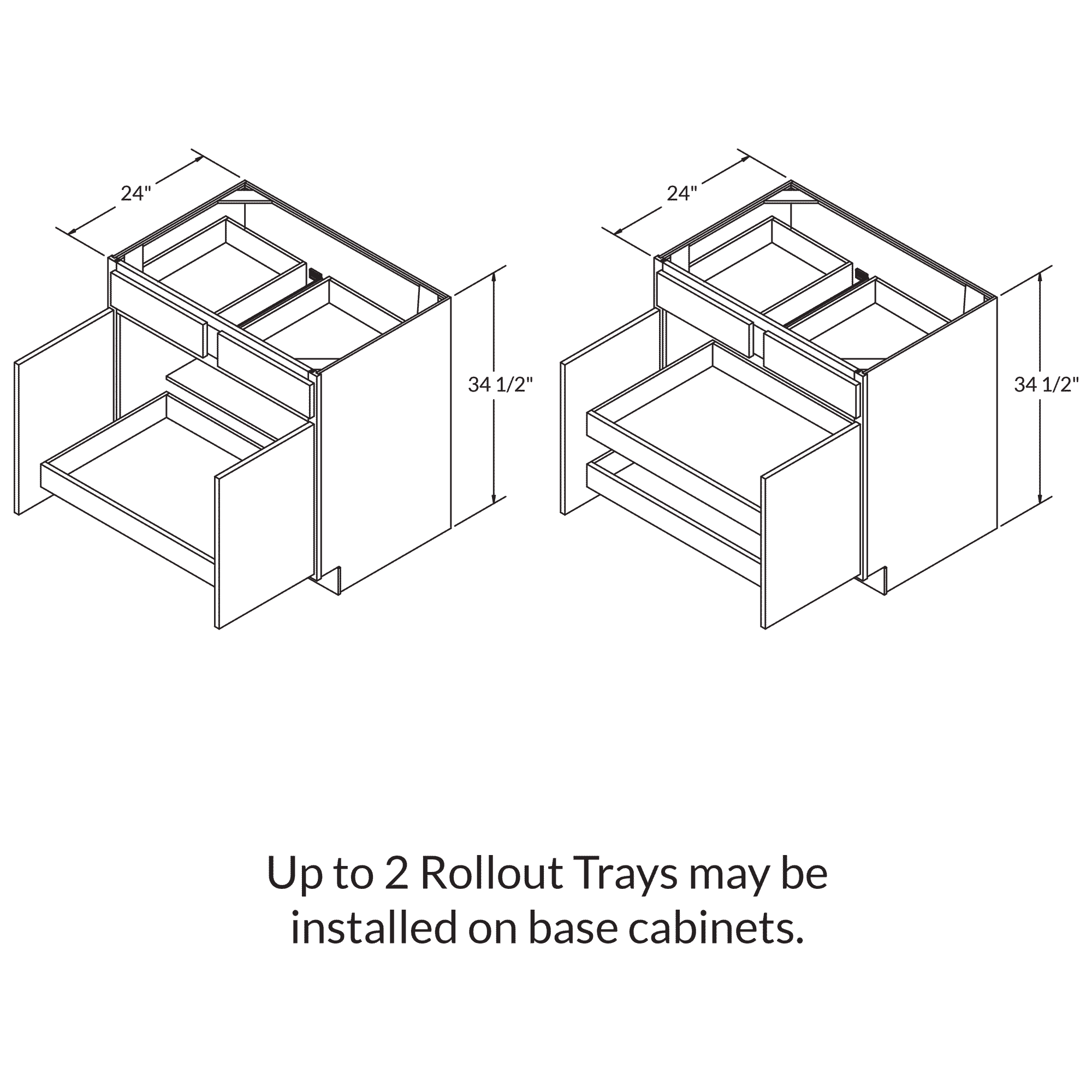 Rollout Cabinetry Drawer Upgrade for 36"W Cabinet - Image 3