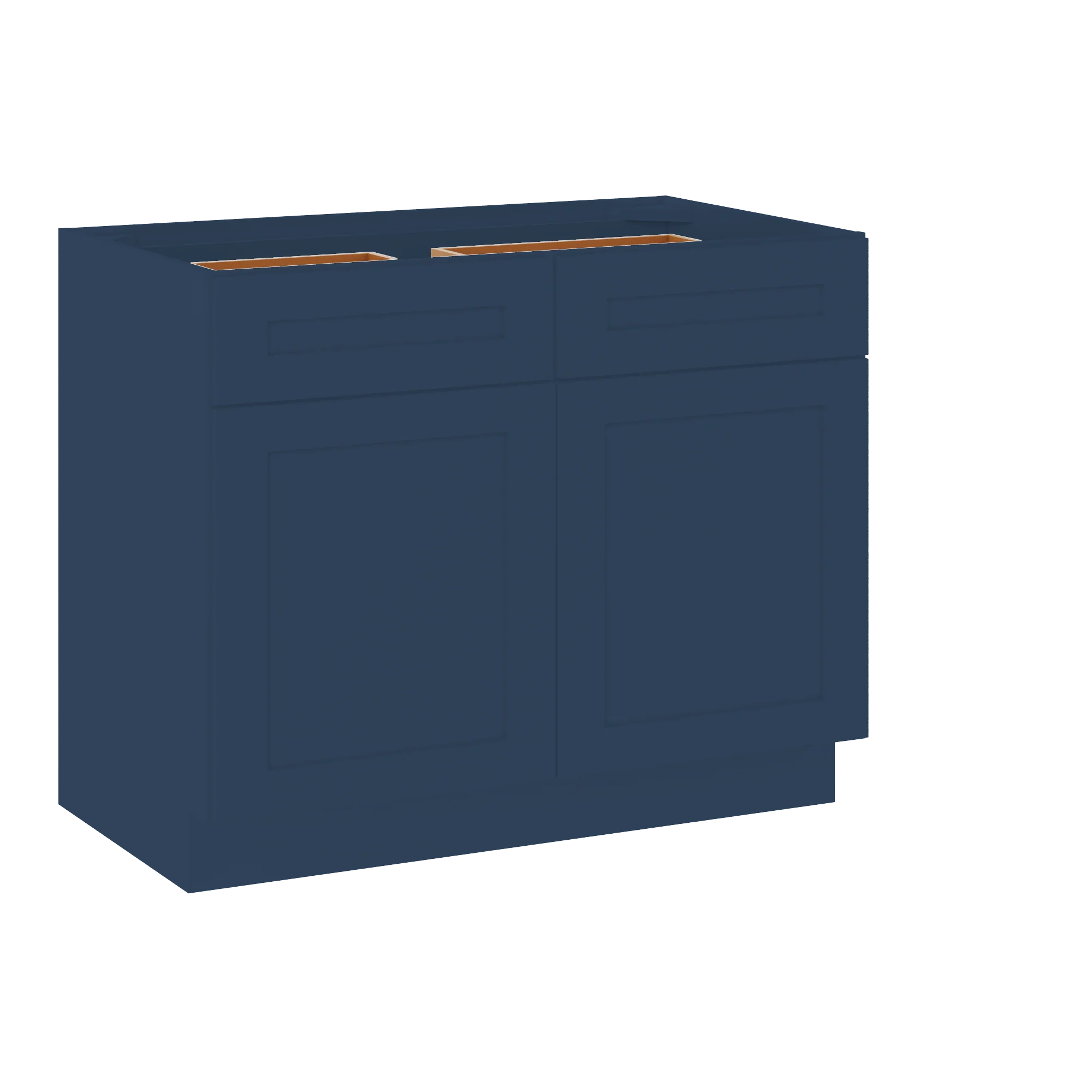 Base Kitchen Cabinet B42 Danbury Blue LessCare 42 in. width 34.5 in. height 24 in. depth - Image 2