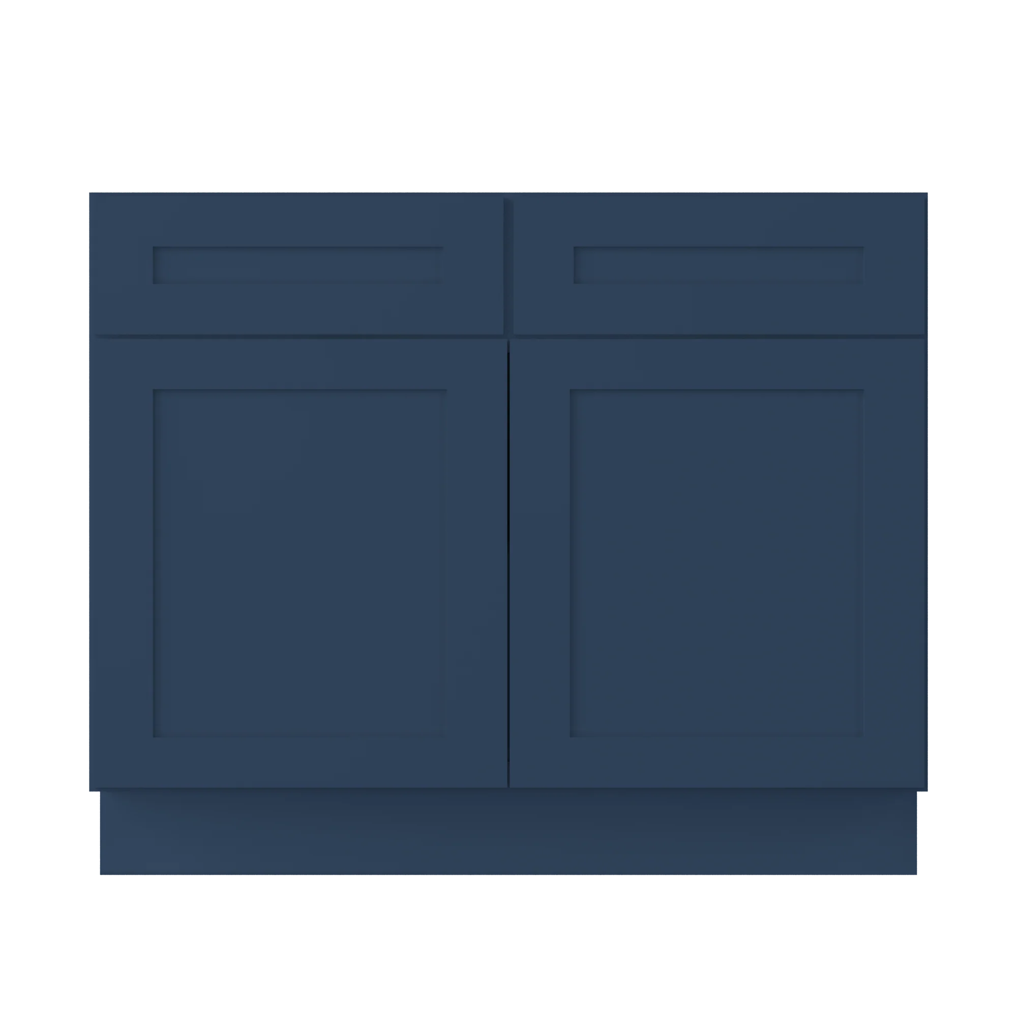 Base Kitchen Cabinet B42 Danbury Blue LessCare 42 in. width 34.5 in. height 24 in. depth - Image 3