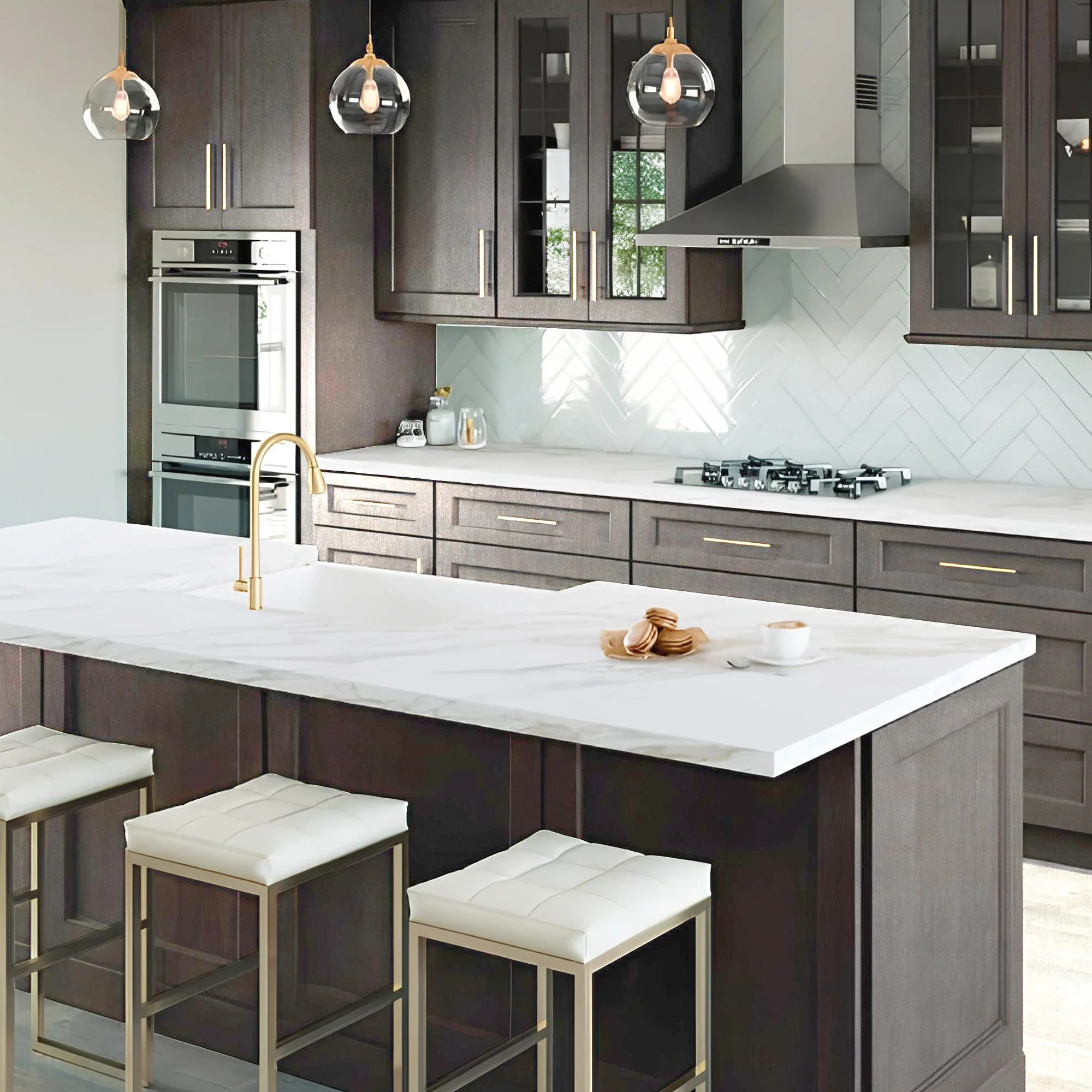 Back Panel Molding BP4896 Milan Slate 96 in. width 48 in. height 0.125 in. depth - Image 4