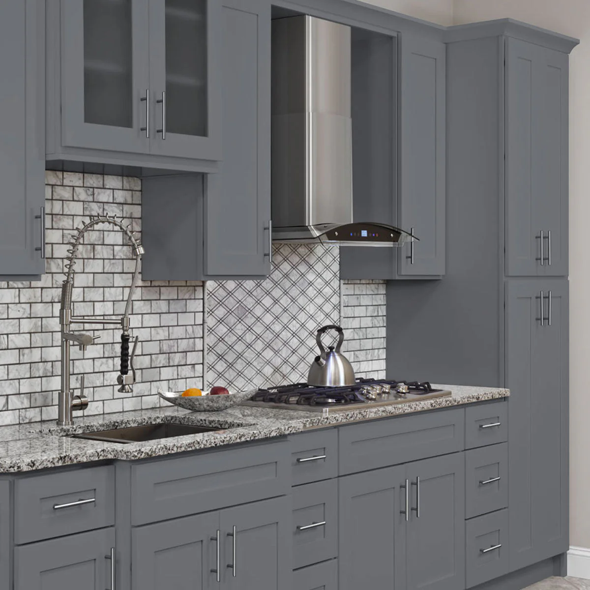 Base decorative door BDD24 Colonial Gray LessCare 22 1/2 in. width 28 5/8 in. height 3/4 in. depth - Image 7