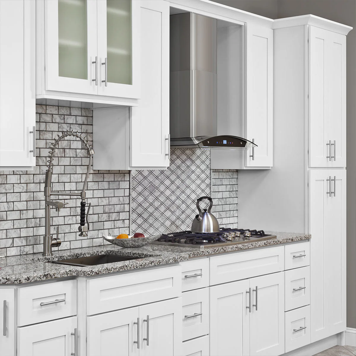 Base decorative door BDD24 Alpina White LessCare 22 1/2 in. width 28 5/8 in. height 3/4 in. depth - Image 3