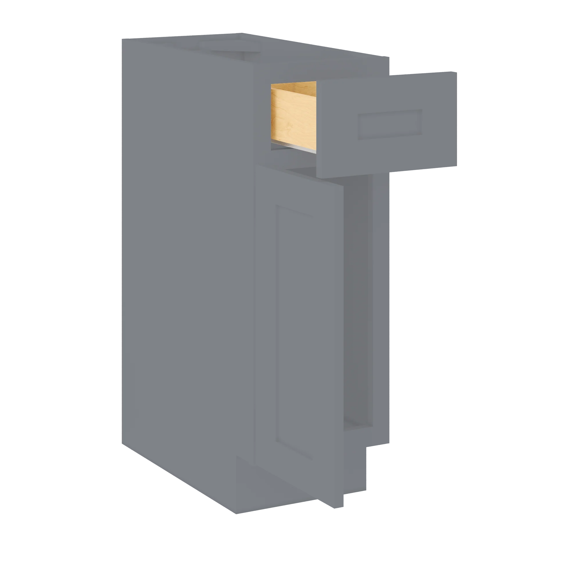 Base Kitchen Cabinet B12 Colonial Gray LessCare 12 in. width 34.5 in. height 24 in. depth - Image 4
