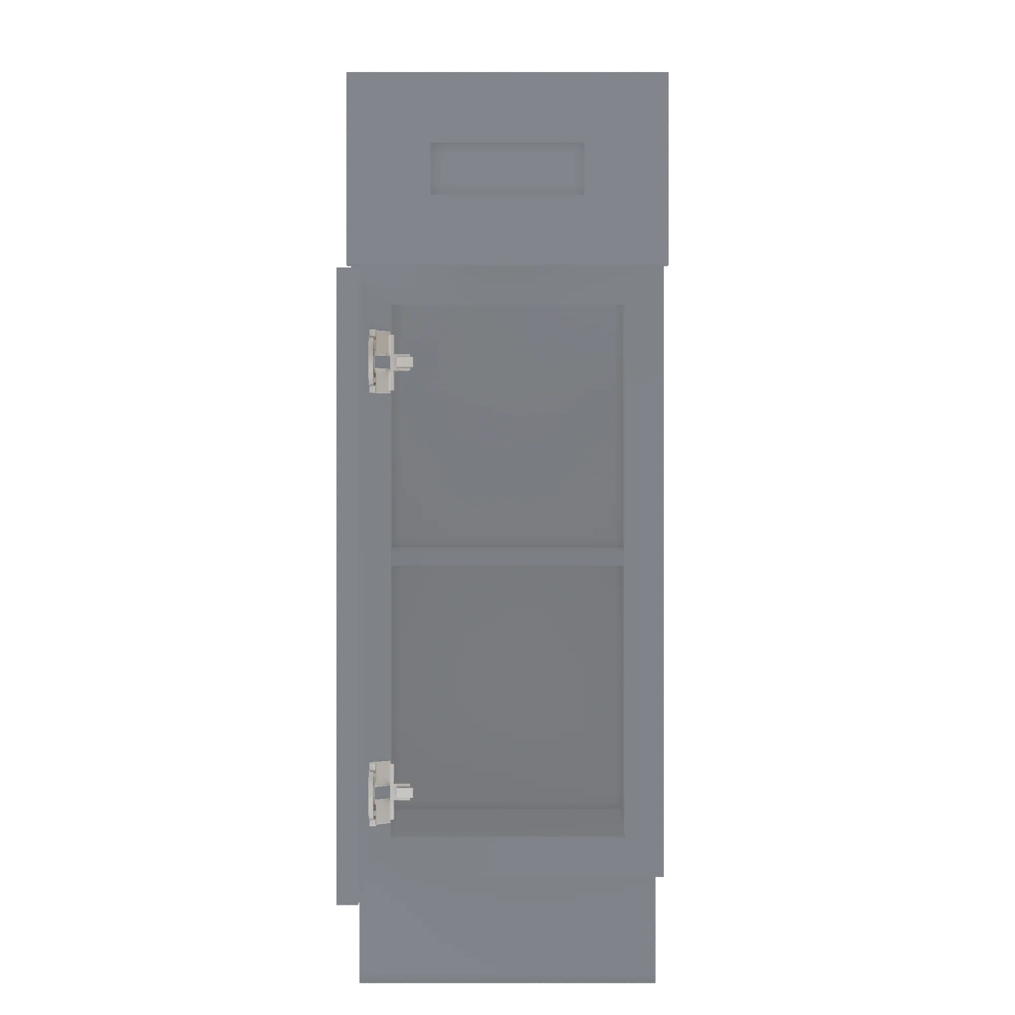 Base Kitchen Cabinet B12 Colonial Gray LessCare 12 in. width 34.5 in. height 24 in. depth - Image 5