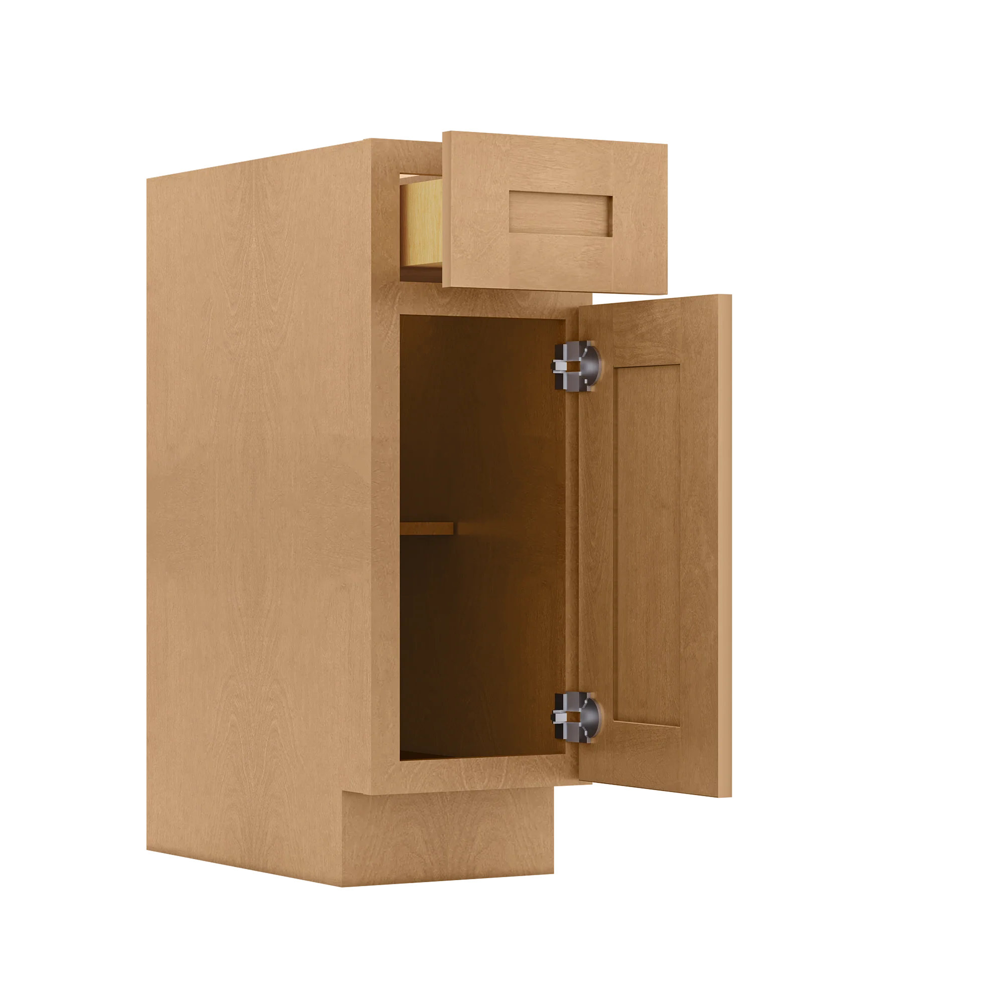Base Kitchen Cabinet B12 Shaker Toffee 12 in. width 34.5 in. height 24 in. depth - Image 4