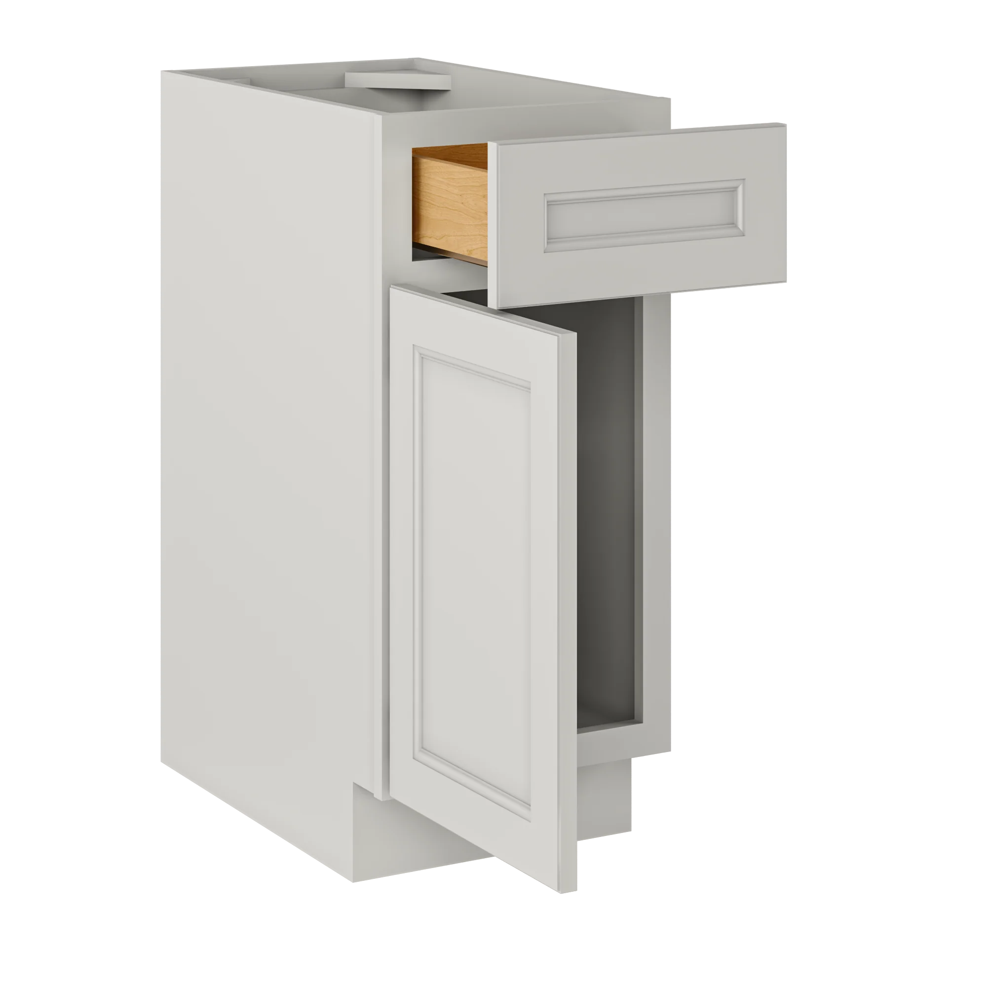 Base Kitchen Cabinet B15 Milan Pearl 15 in. width 34.5 in. height 24 in. depth - Image 4