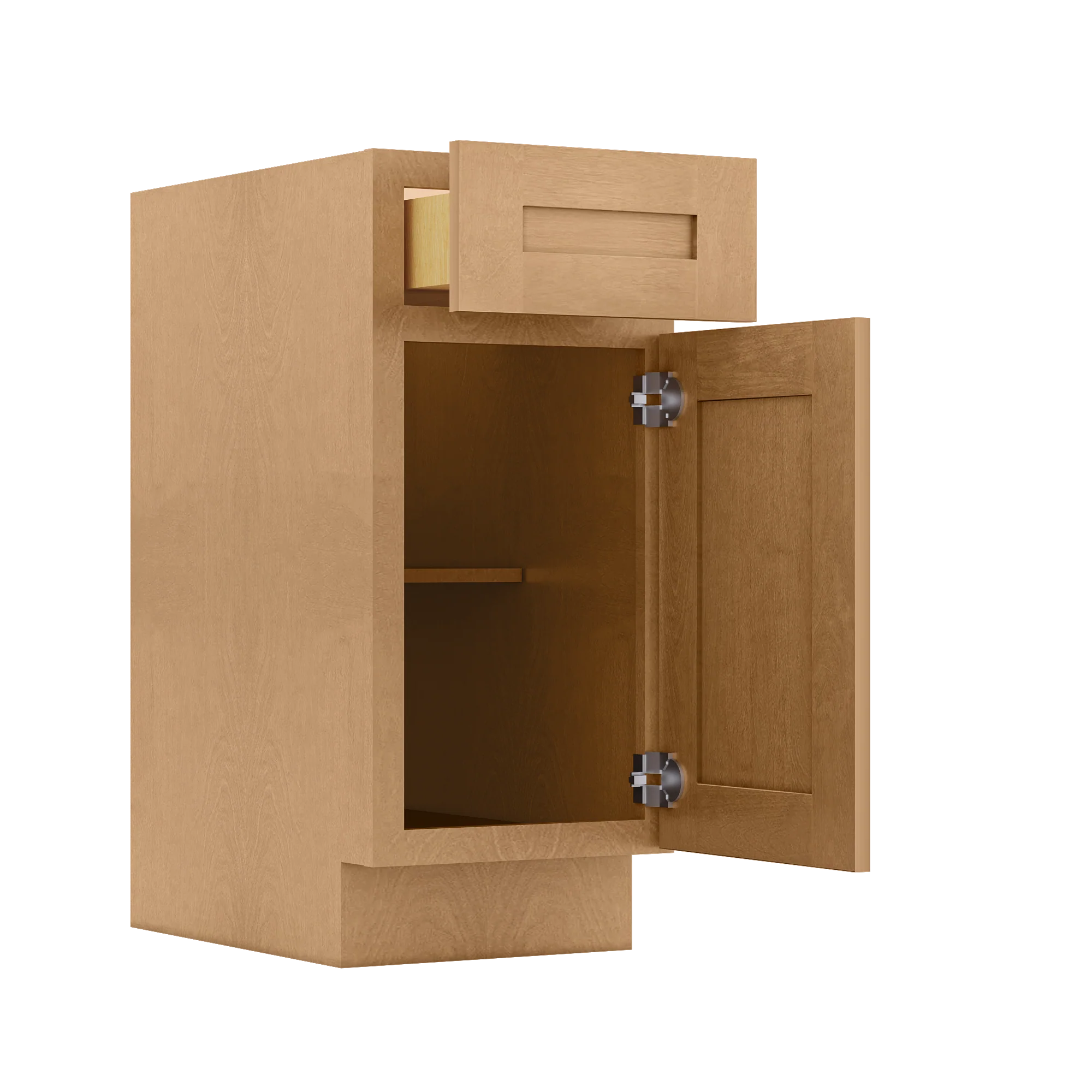 Base Kitchen Cabinet B15 Shaker Toffee 15 in. width 34.5 in. height 24 in. depth - Image 4