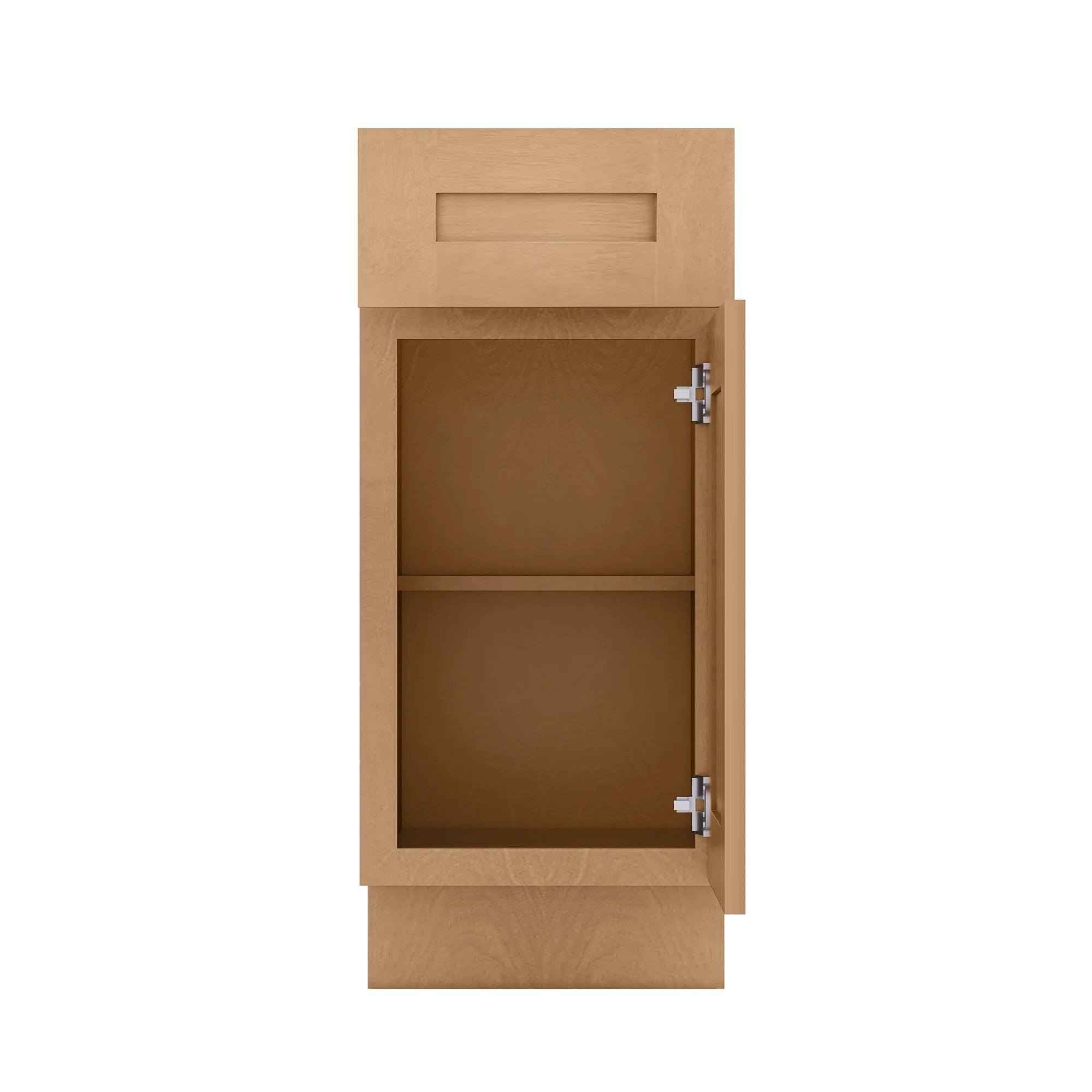 Base Kitchen Cabinet B15 Shaker Toffee 15 in. width 34.5 in. height 24 in. depth - Image 5