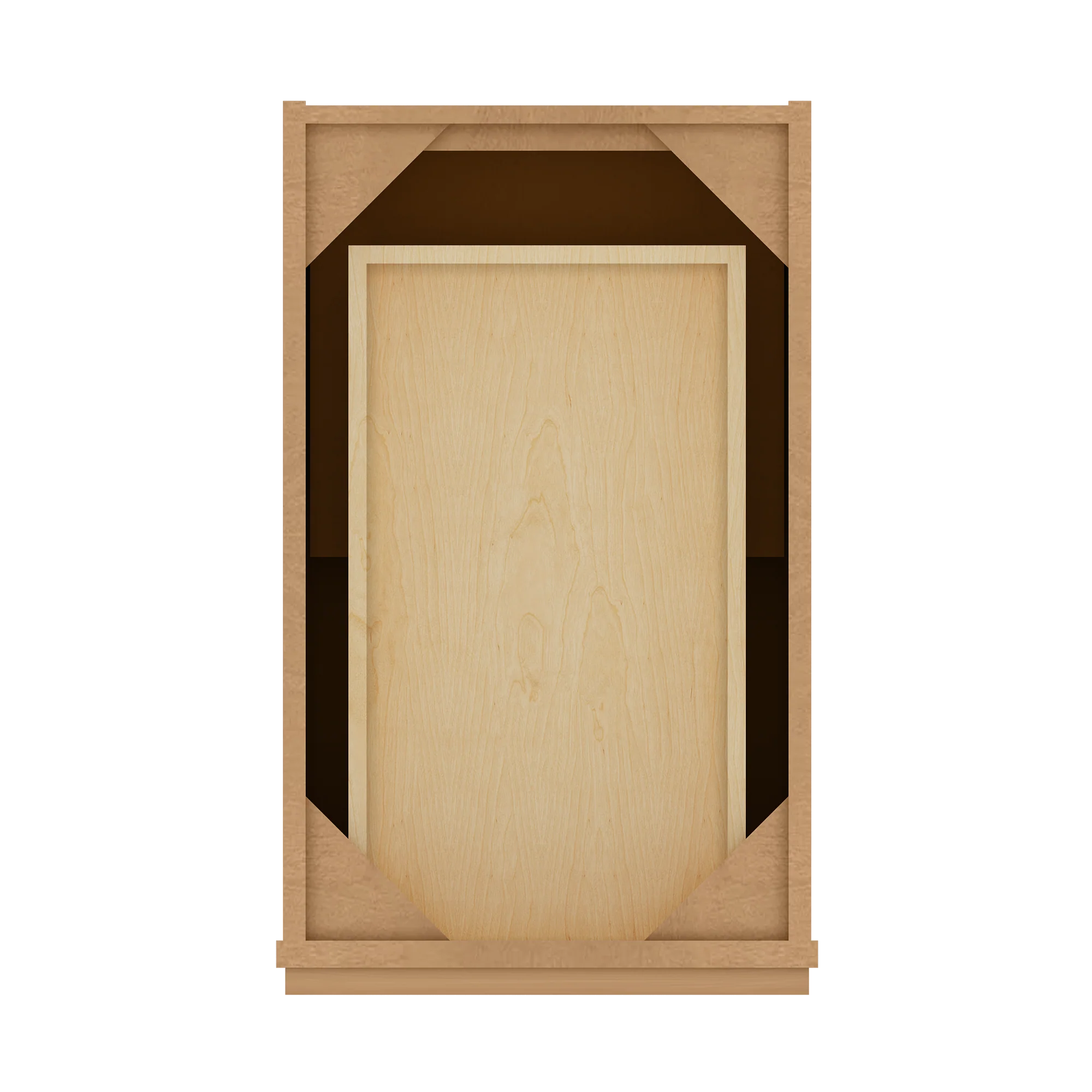 Base Kitchen Cabinet B15 Shaker Toffee 15 in. width 34.5 in. height 24 in. depth - Image 6