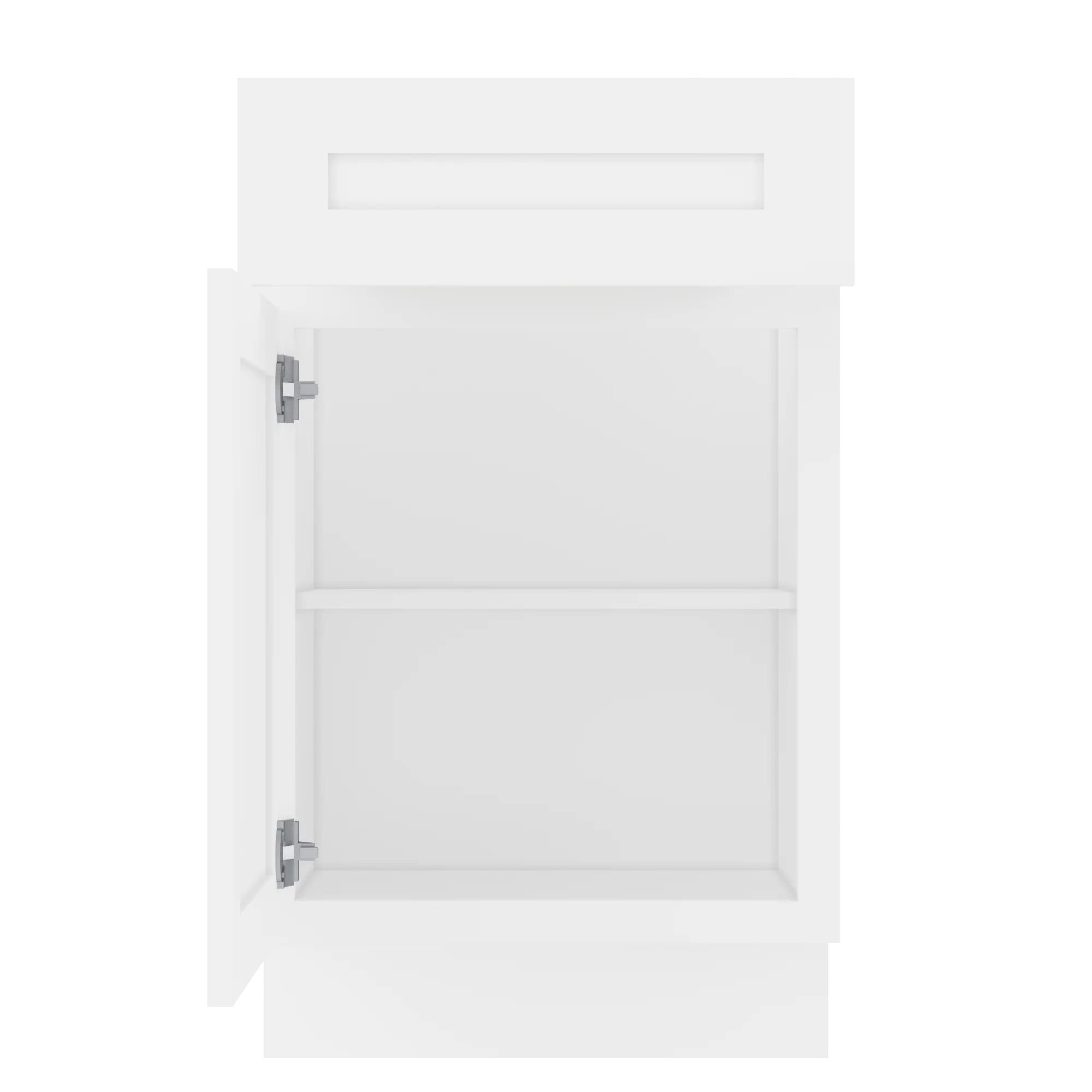 Base Kitchen Cabinet B21 Alpina White LessCare 21 in. width 34.5 in. height 24 in. depth - Image 5