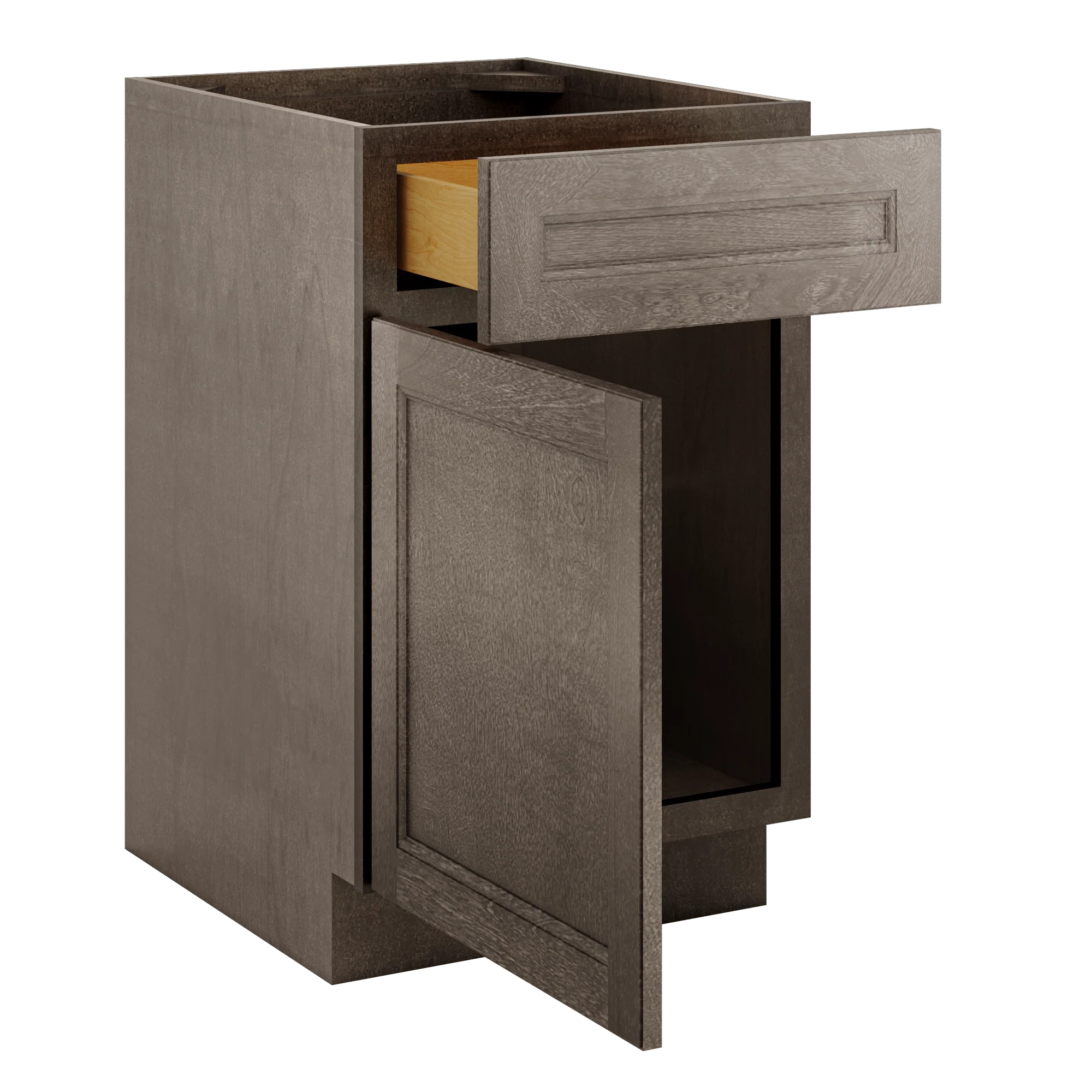Base Kitchen Cabinet B21 Milan Slate 21 in. width 34.5 in. height 24 in. depth - Image 4