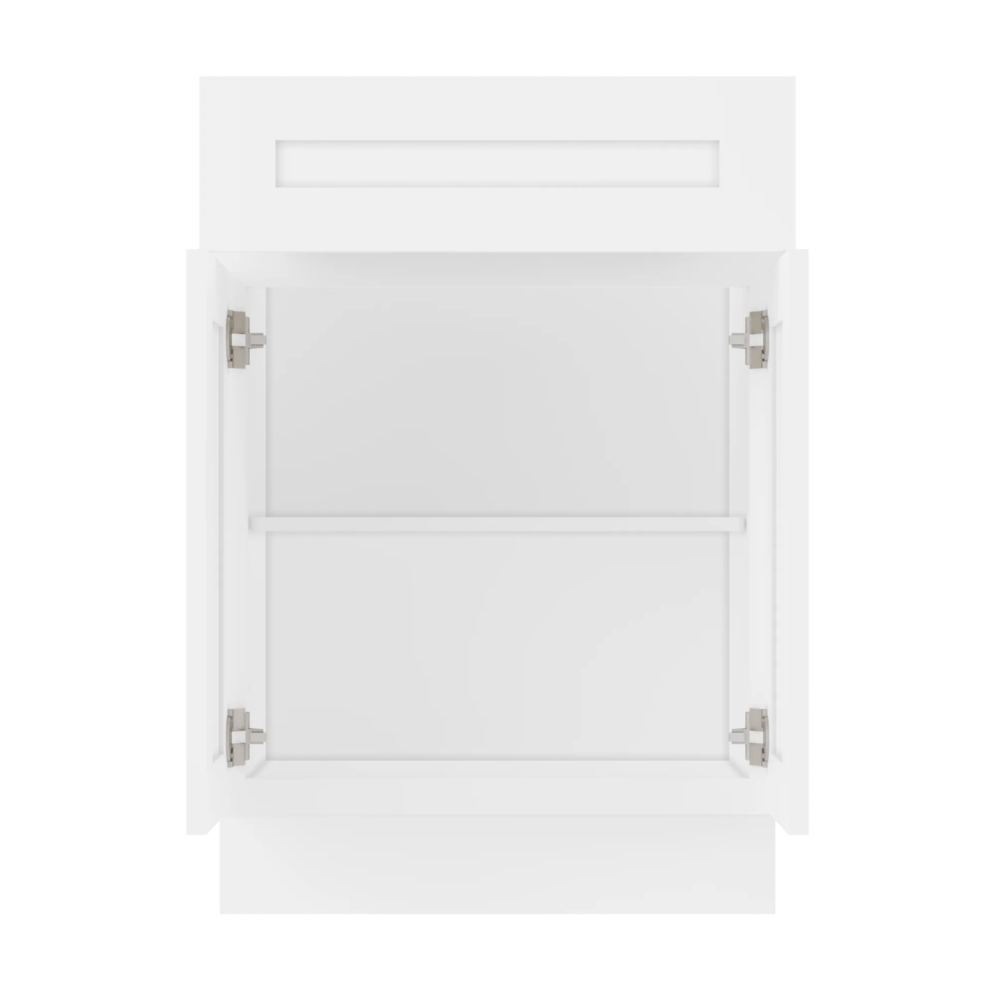 Base Kitchen Cabinet B24 Alpina White LessCare 24 in. width 34.5 in. height 24 in. depth - Image 5