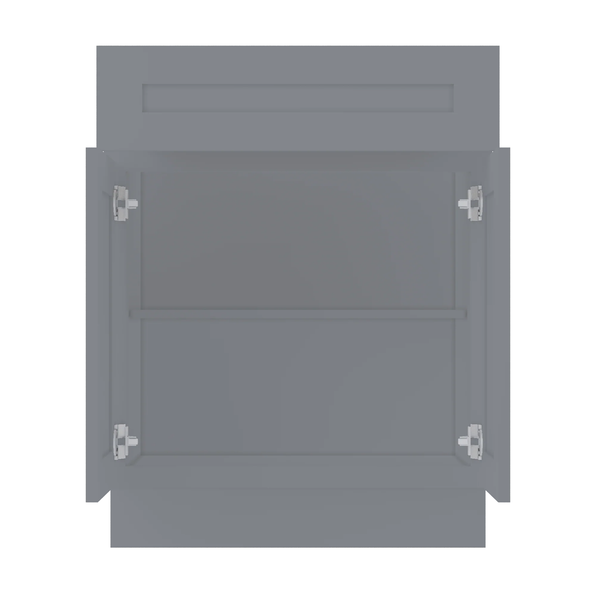 Base Kitchen Cabinet B27 Colonial Gray LessCare 27 in. width 34.5 in. height 24 in. depth - Image 5