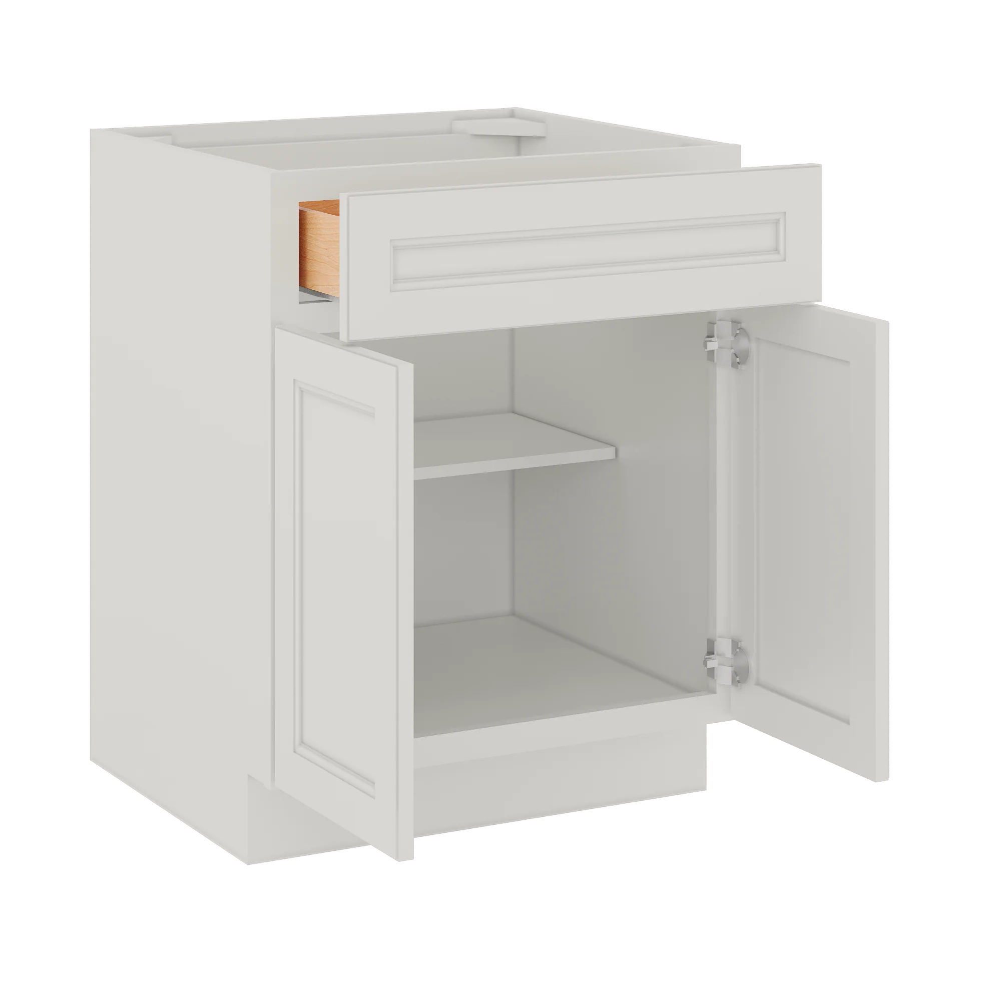 Base Kitchen Cabinet B27 Milan Pearl 27 in. width 34.5 in. height 24 in. depth - Image 4