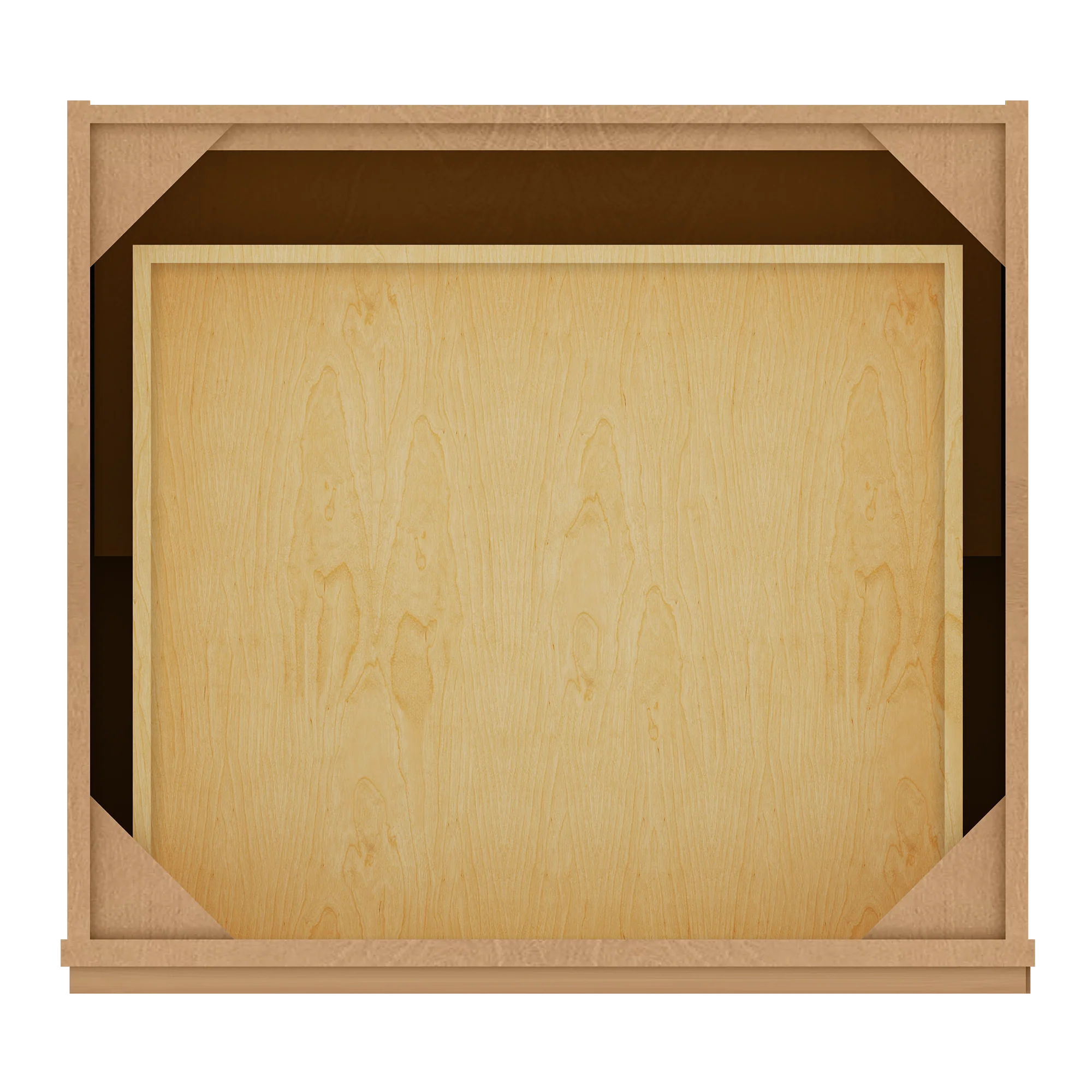 Base Kitchen Cabinet B27 Shaker Toffee 27 in. width 34.5 in. height 24 in. depth - Image 6