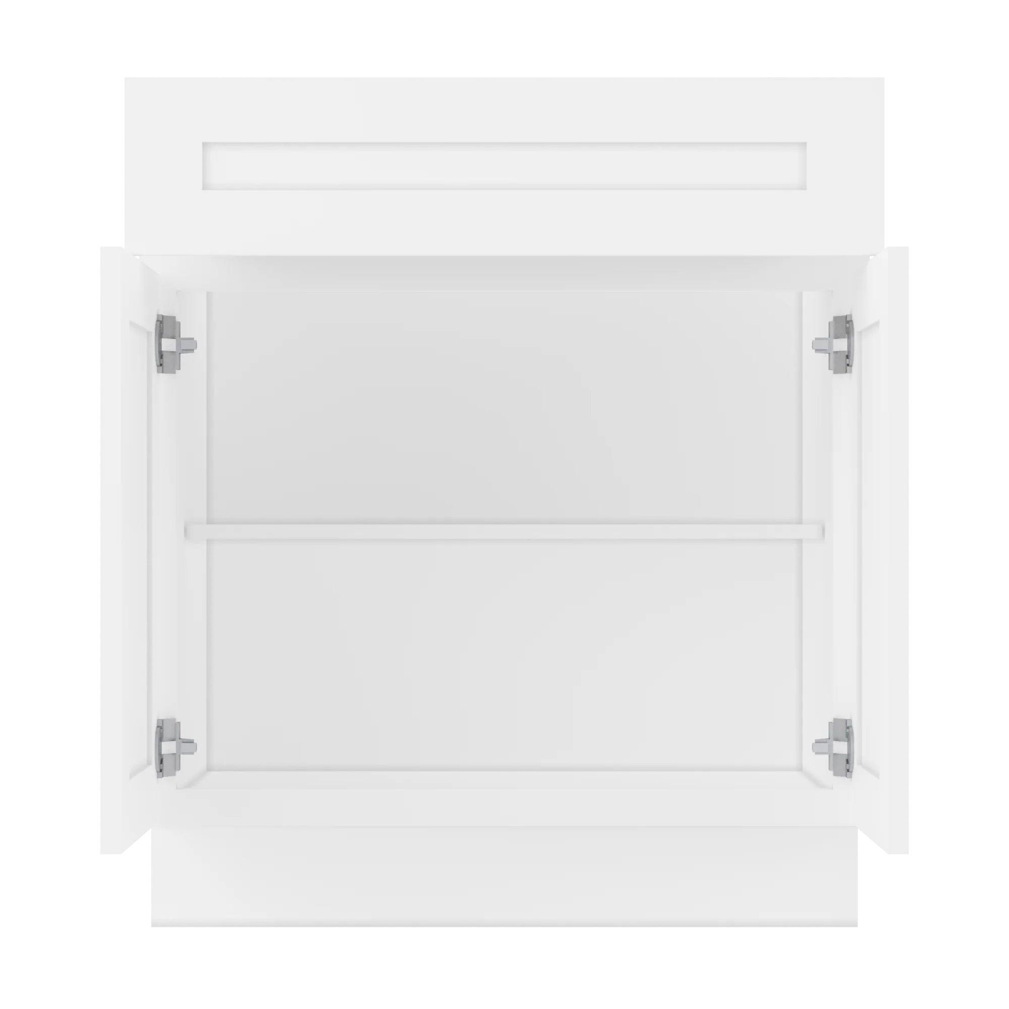 Base Kitchen Cabinet B30 Alpina White LessCare 30 in. width 34.5 in. height 24 in. depth - Image 5