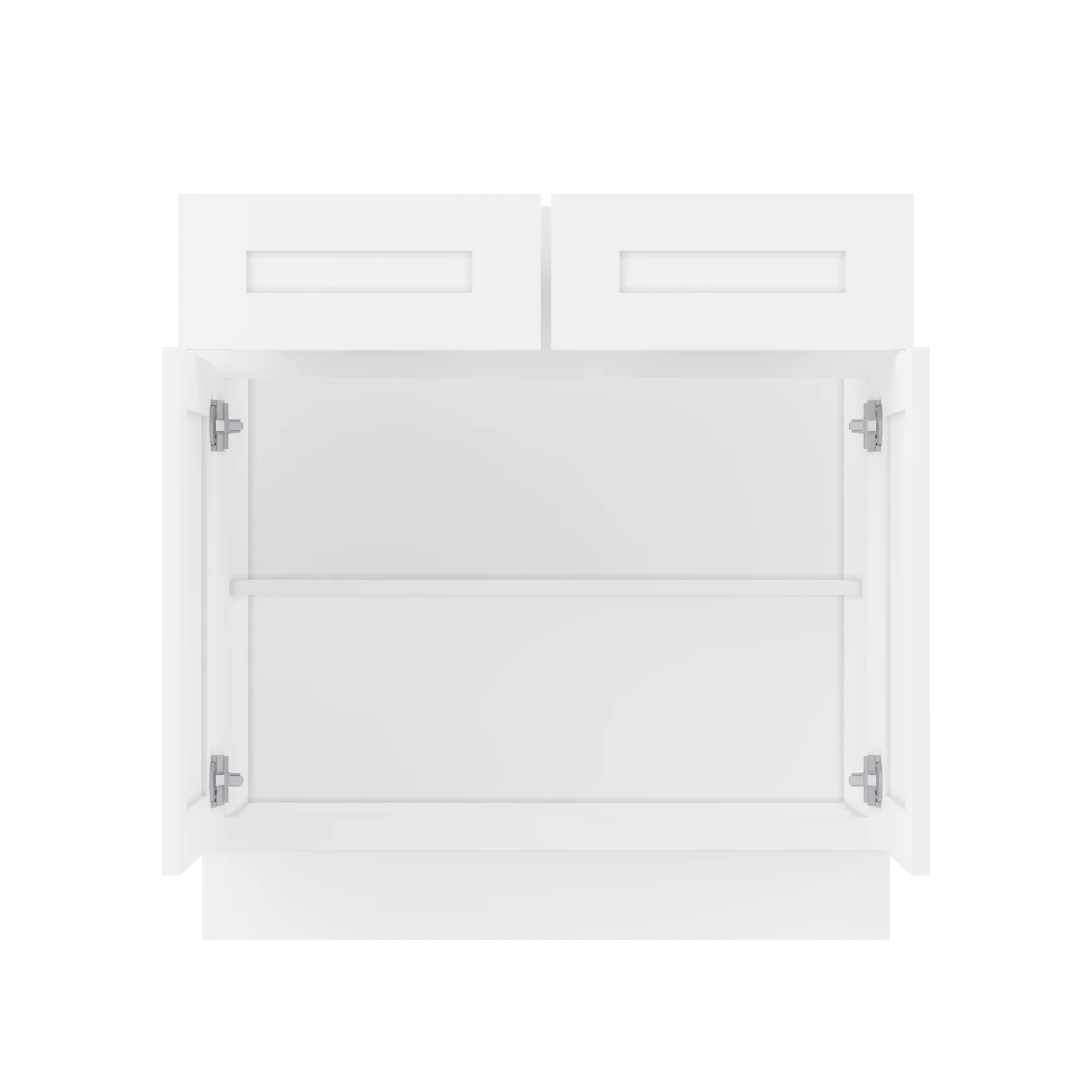 Base Kitchen Cabinet B33 Alpina White LessCare 33 in. width 34.5 in. height 24 in. depth - Image 5