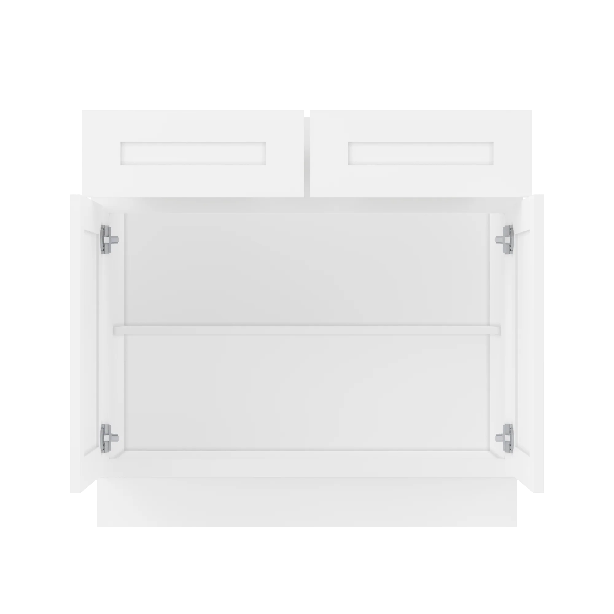 Base Kitchen Cabinet B36 Alpina White LessCare 36 in. width 34.5 in. height 24 in. depth - Image 5