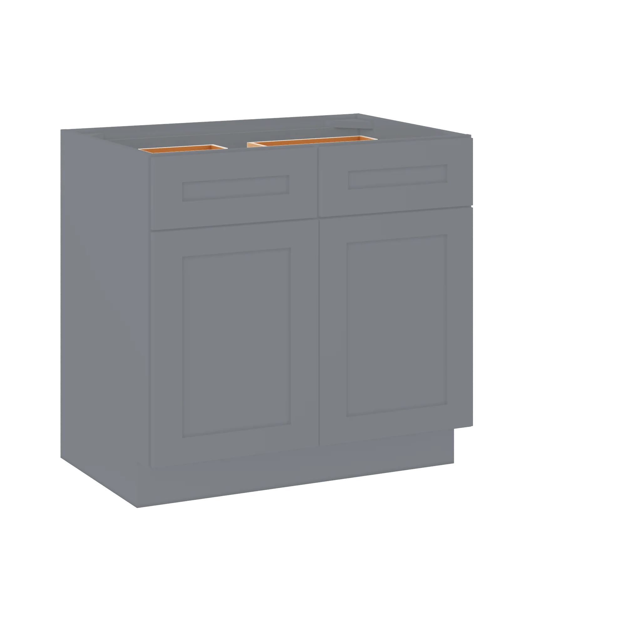 Base Kitchen Cabinet B36 Colonial Gray LessCare 36 in. width 34.5 in. height 24 in. depth - Image 2