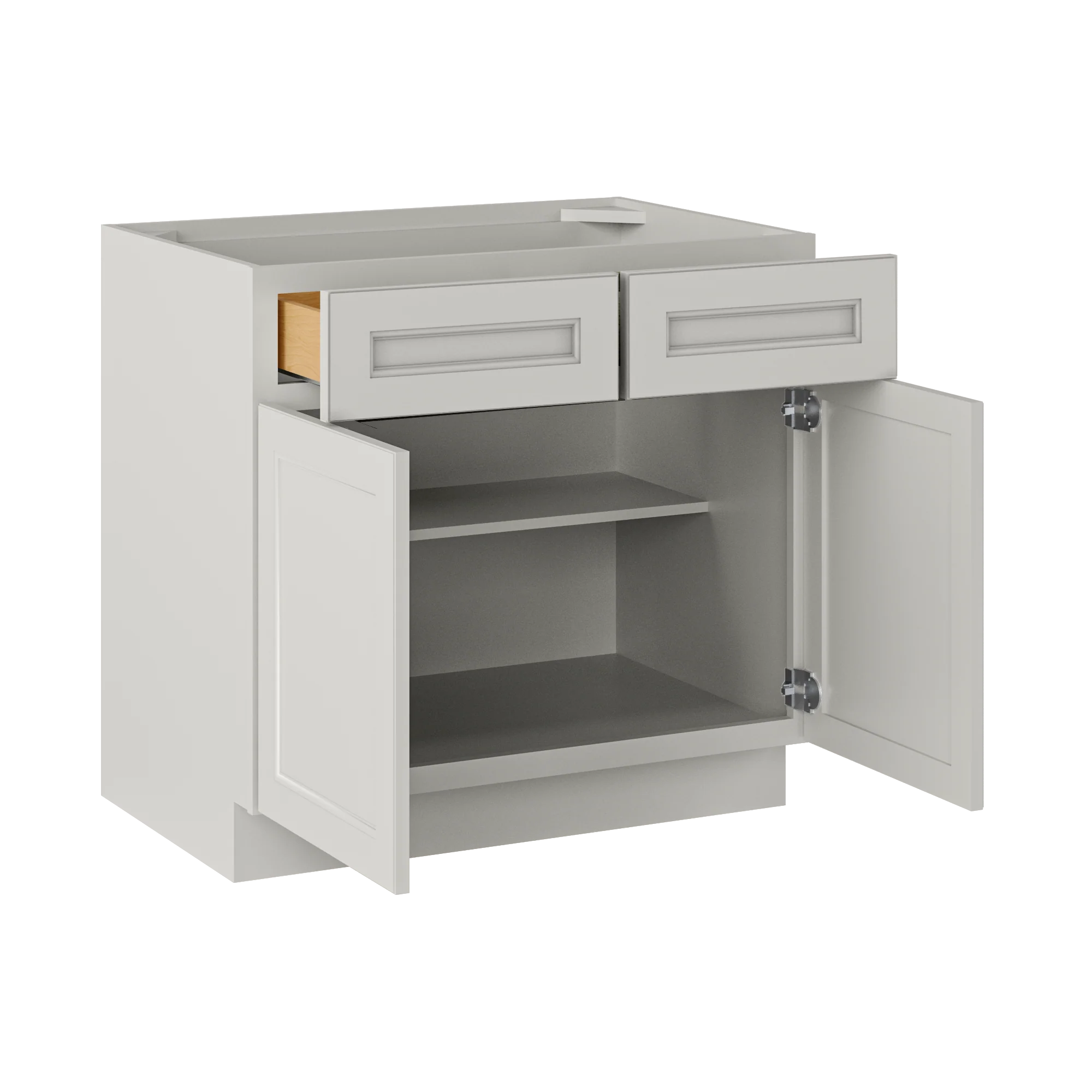 Base Kitchen Cabinet B36 Milan Pearl 36 in. width 34.5 in. height 24 in. depth - Image 4
