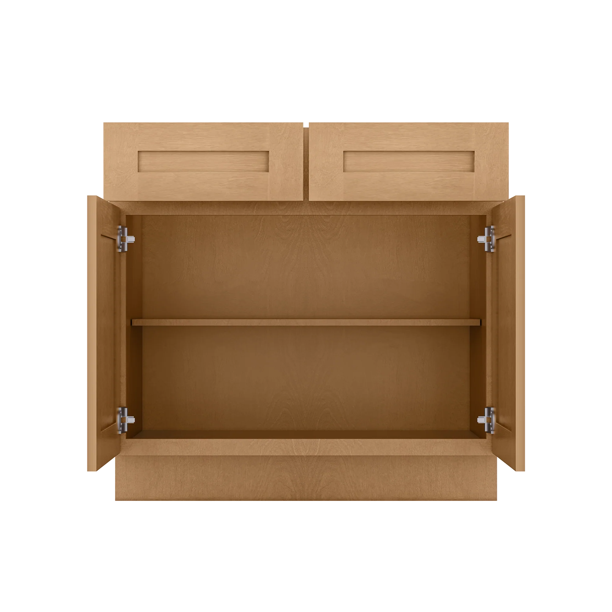 Base Kitchen Cabinet B36 Shaker Toffee LessCare 36 in. width 34.5 in. height 24 in. depth - Image 5