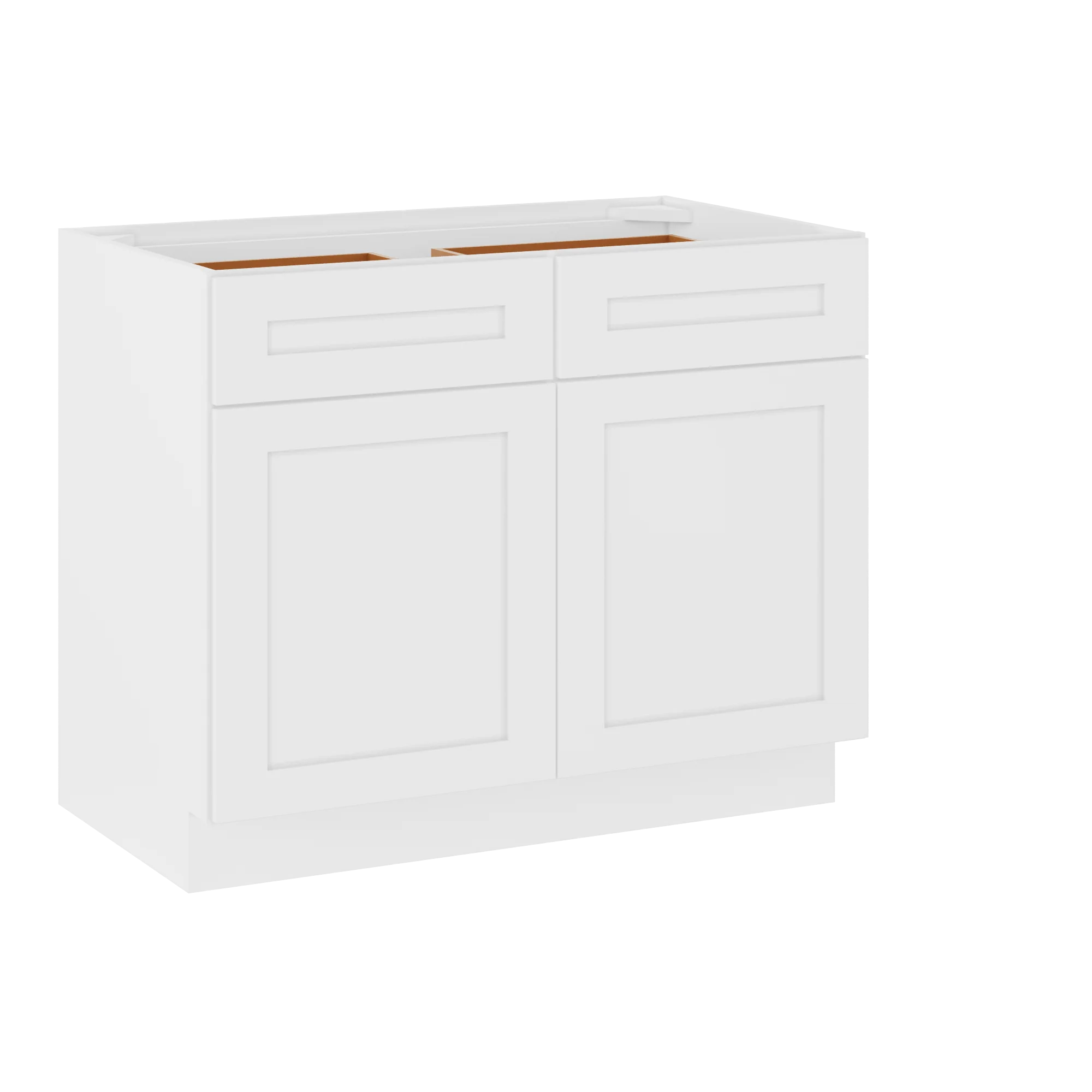 Base Kitchen Cabinet B42 Alpina White LessCare 42 in. width 34.5 in. height 24 in. depth - Image 2