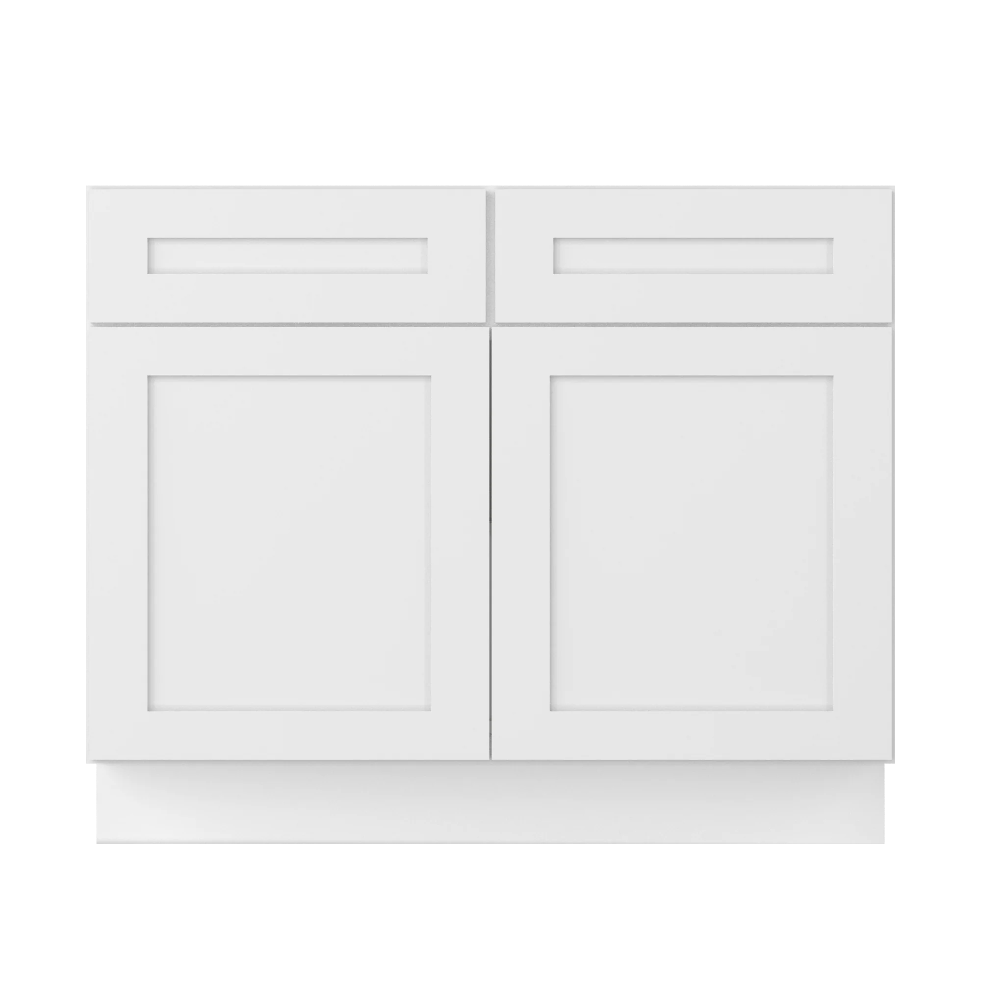 Base Kitchen Cabinet B42 Alpina White LessCare 42 in. width 34.5 in. height 24 in. depth - Image 3