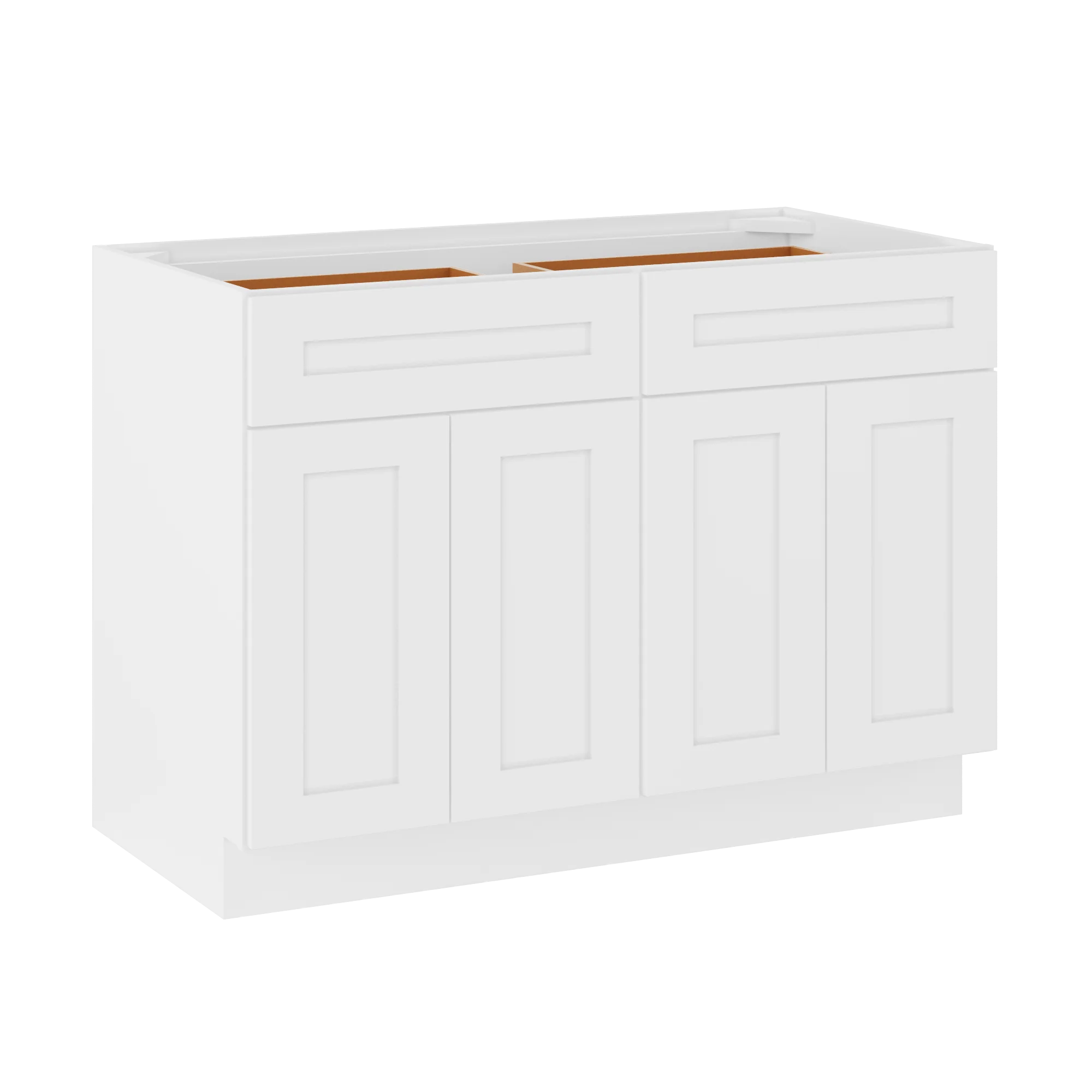 Base Kitchen Cabinet B48 Alpina White LessCare 48 in. width 34.5 in. height 24 in. depth - Image 2