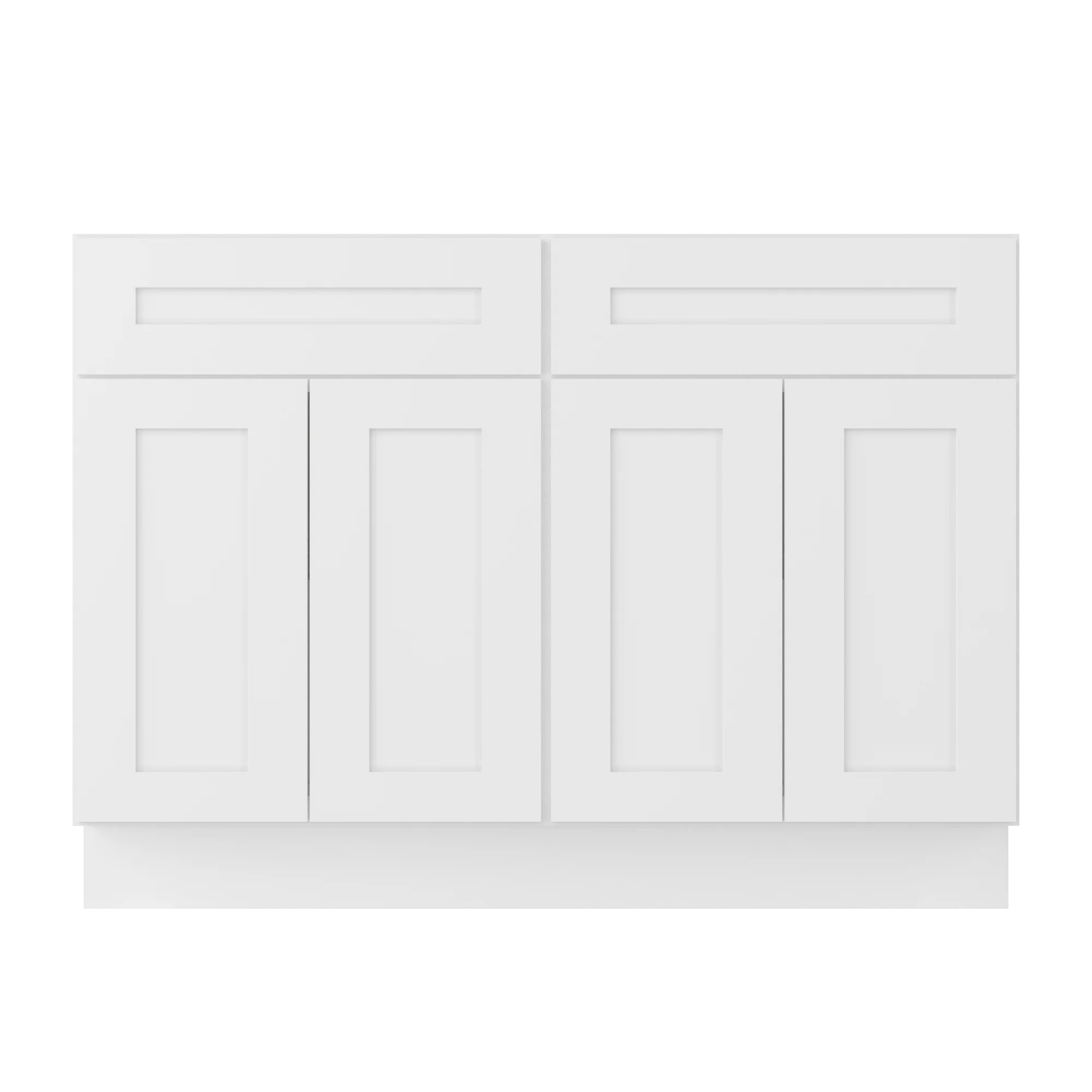 Base Kitchen Cabinet B48 Alpina White LessCare 48 in. width 34.5 in. height 24 in. depth - Image 3