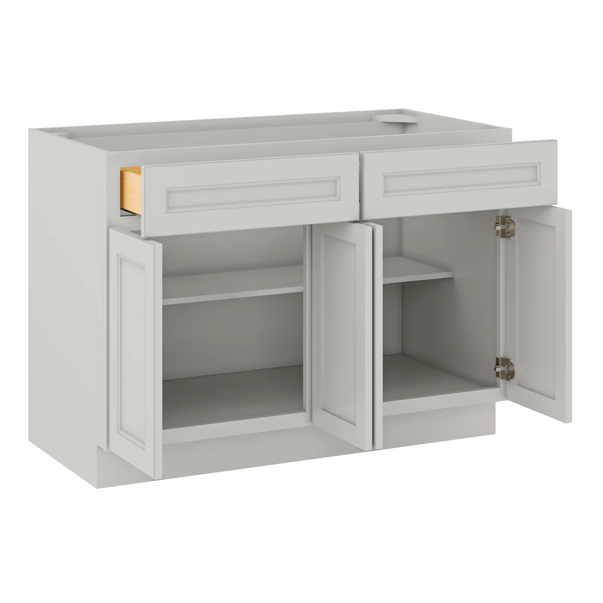 Base Kitchen Cabinet B48 Milan Pearl 48 in. width 34.5 in. height 24 in. depth - Image 4