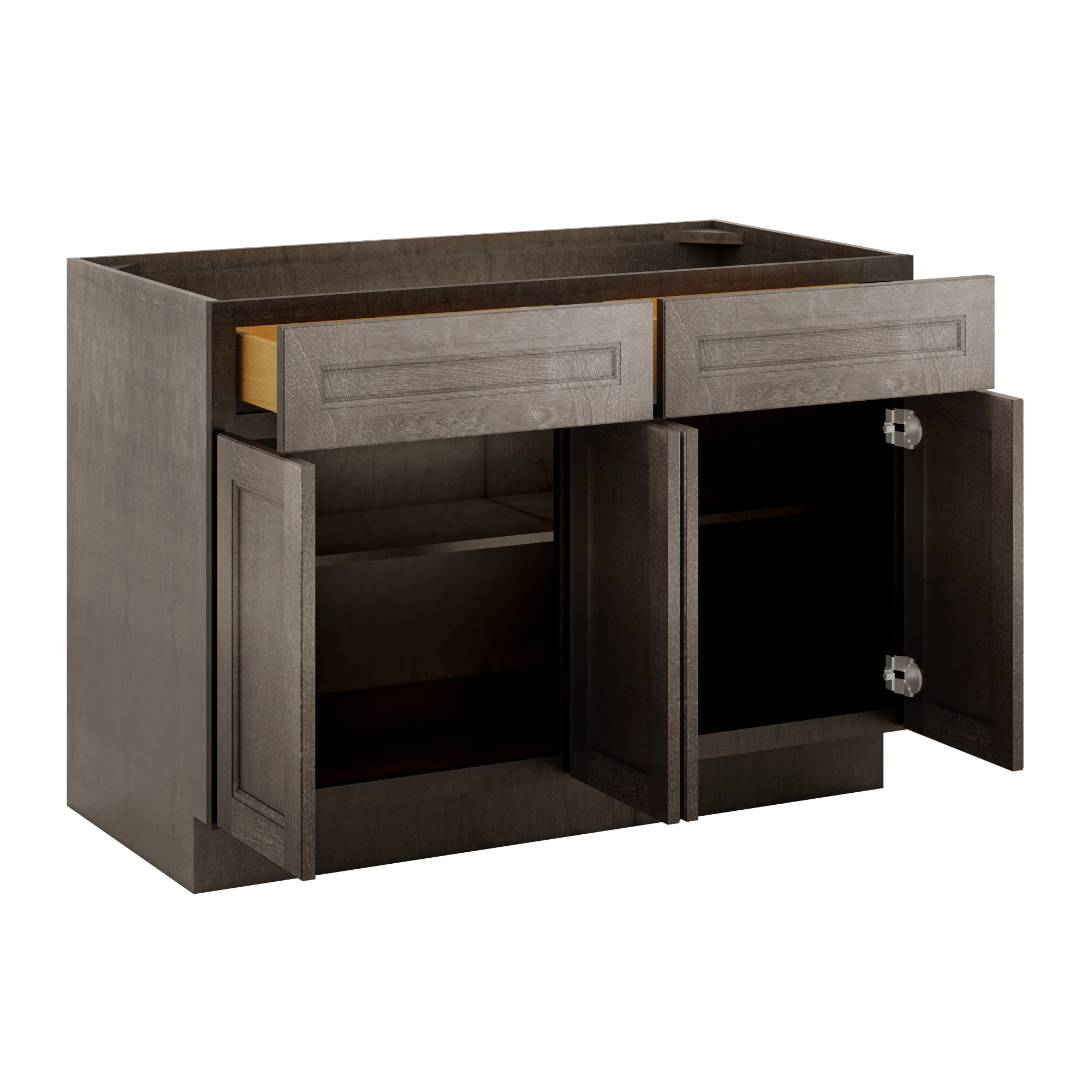 Base Kitchen Cabinet B48 Milan Slate 48 in. width 34.5 in. height 24 in. depth - Image 4