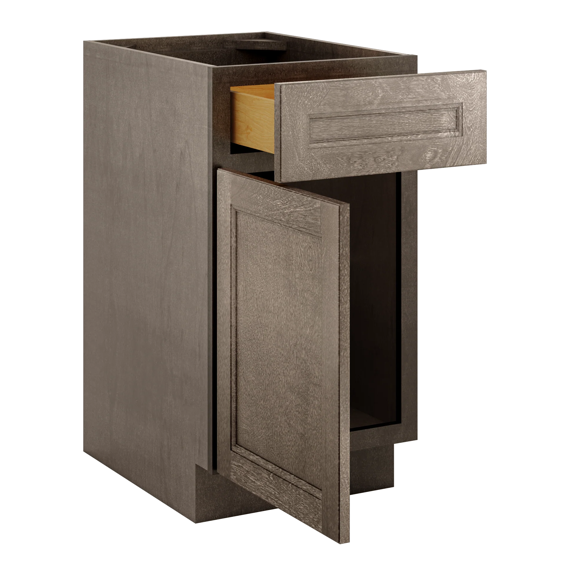 Base Single Door One Drawer 18" Wide Milan Slate Cabinet - Image 4