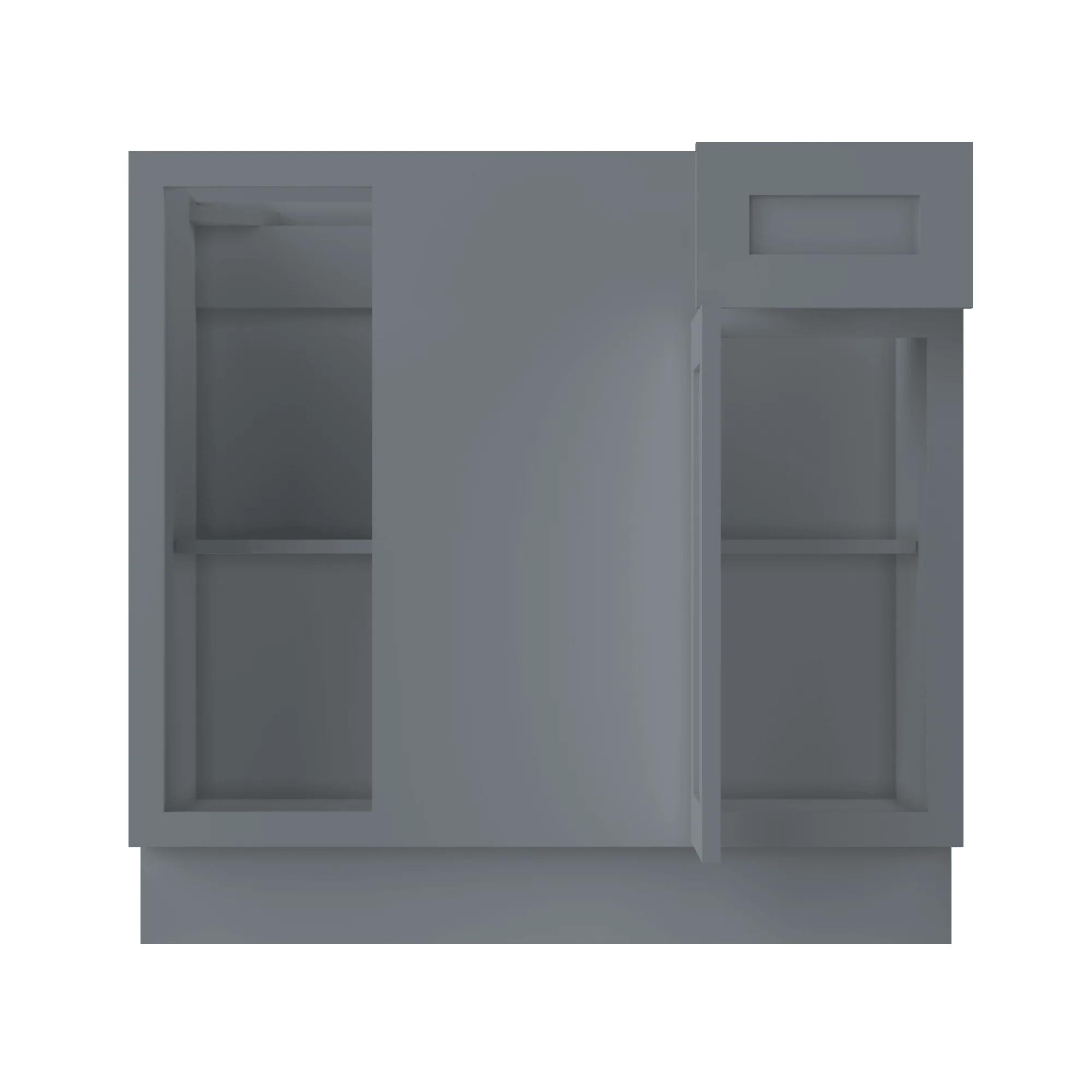 Blind Corner Base Kitchen Cabinet SCB36 Colonial Gray LessCare 36 in. width 34.5 in. height 24 in. depth - Image 5