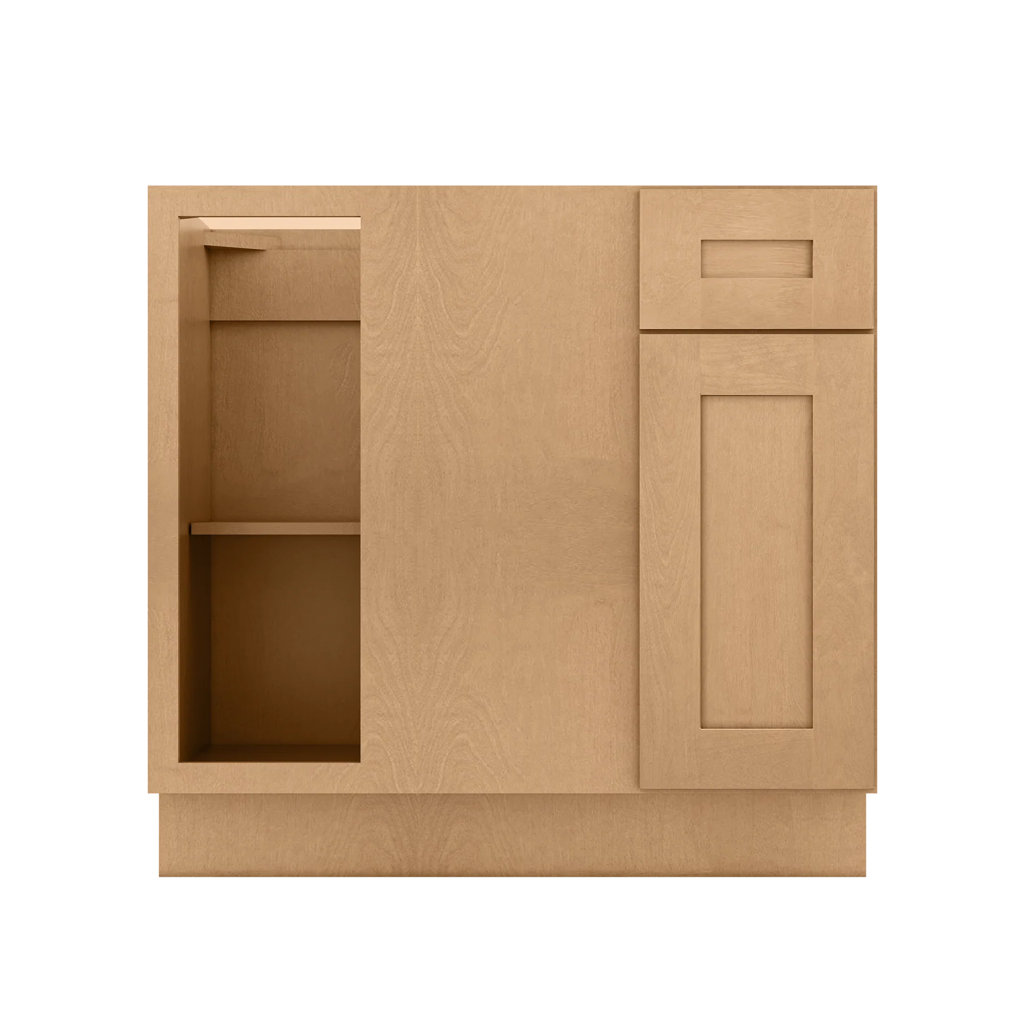 Blind Corner Base Kitchen Cabinet SCB36 Shaker Toffee 36 in. width 34.5 in. height 24 in. depth - Image 3