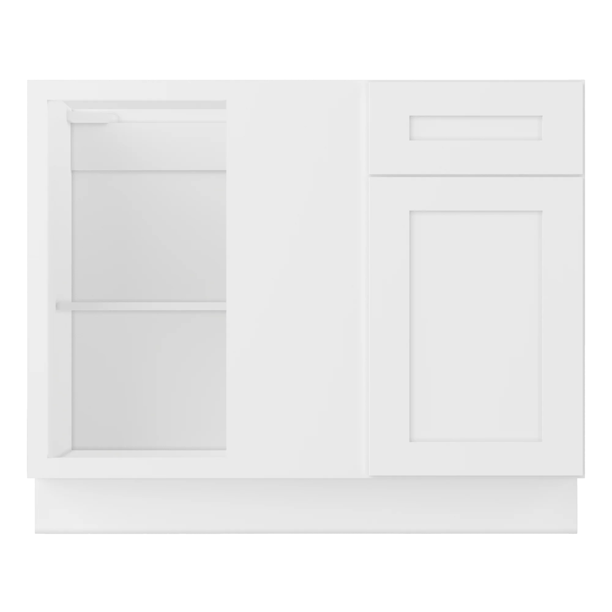 Blind Corner Base Kitchen Cabinet SCB42 Alpina White LessCare 42 in. width 34.5 in. height 24 in. depth - Image 3