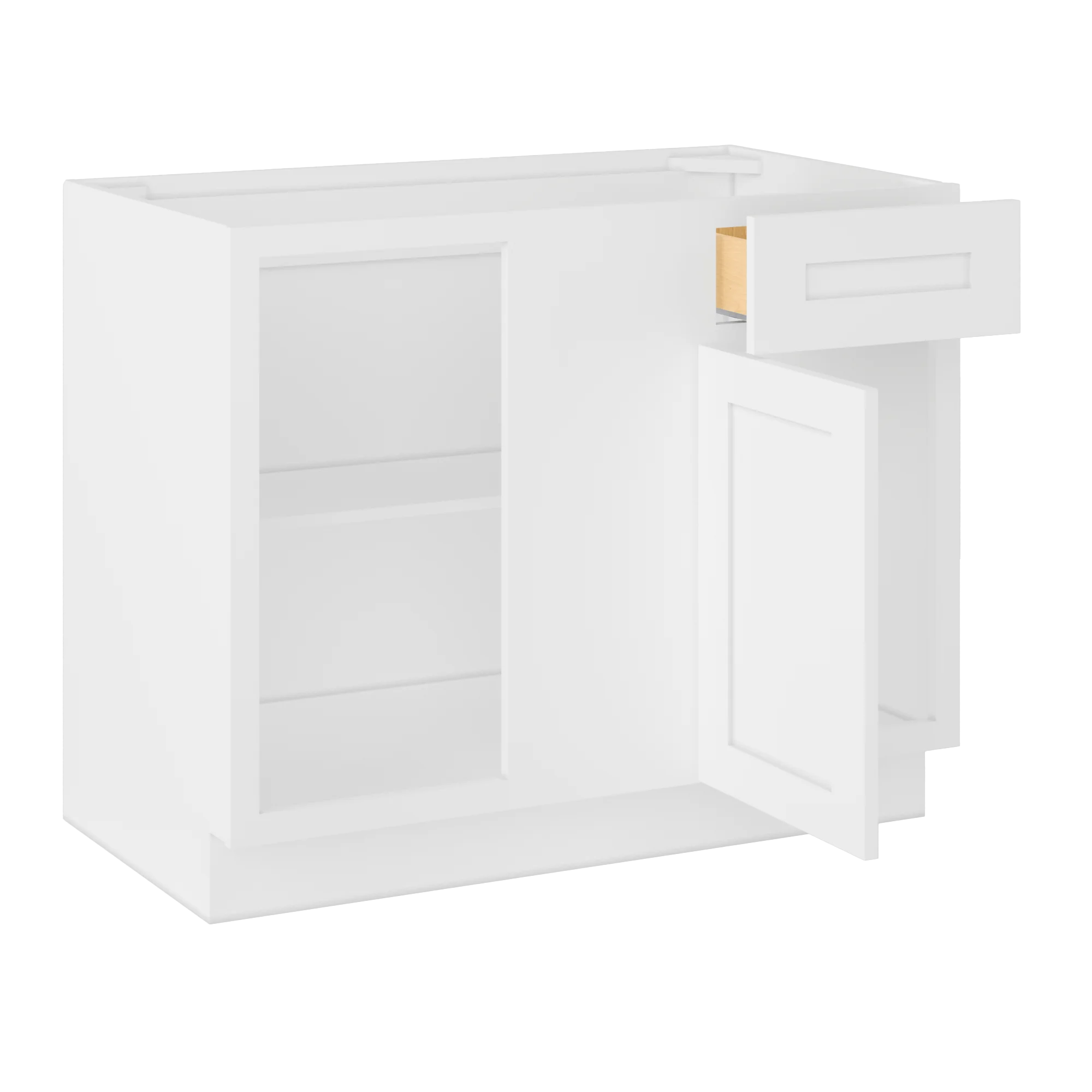 Blind Corner Base Kitchen Cabinet SCB42 Alpina White LessCare 42 in. width 34.5 in. height 24 in. depth - Image 4
