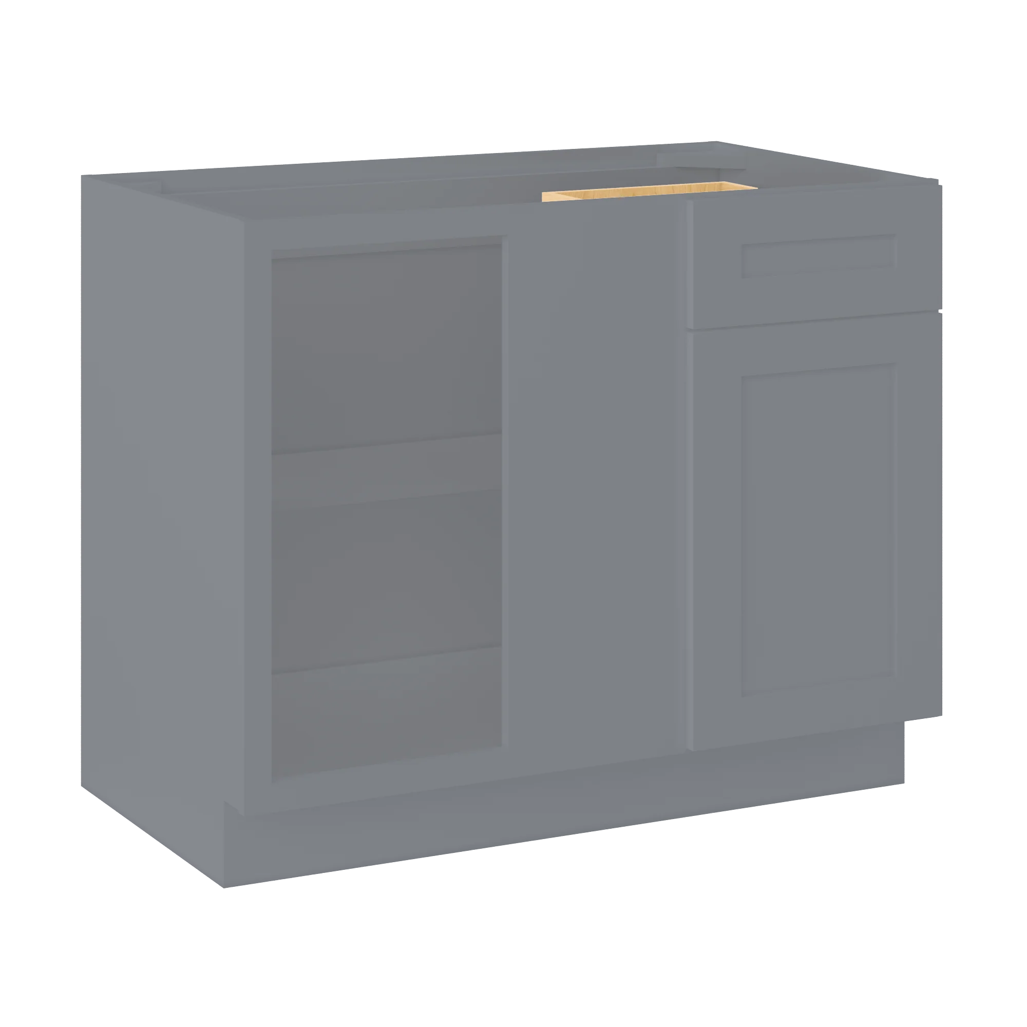 Blind Corner Base Kitchen Cabinet SCB42 Colonial Gray LessCare 42 in. width 34.5 in. height 24 in. depth - Image 2