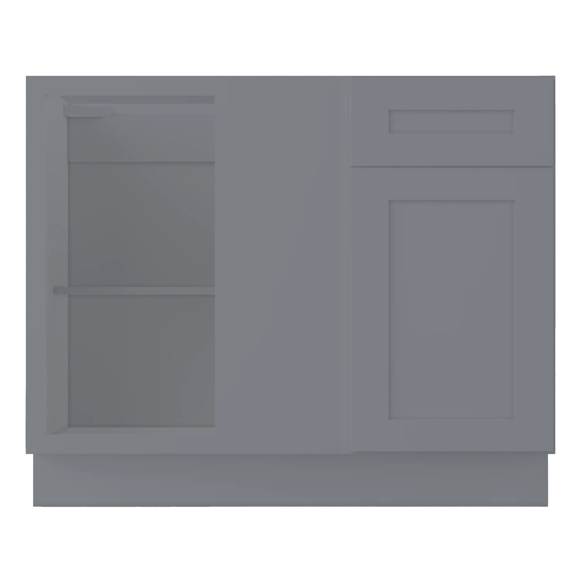 Blind Corner Base Kitchen Cabinet SCB42 Colonial Gray LessCare 42 in. width 34.5 in. height 24 in. depth - Image 3