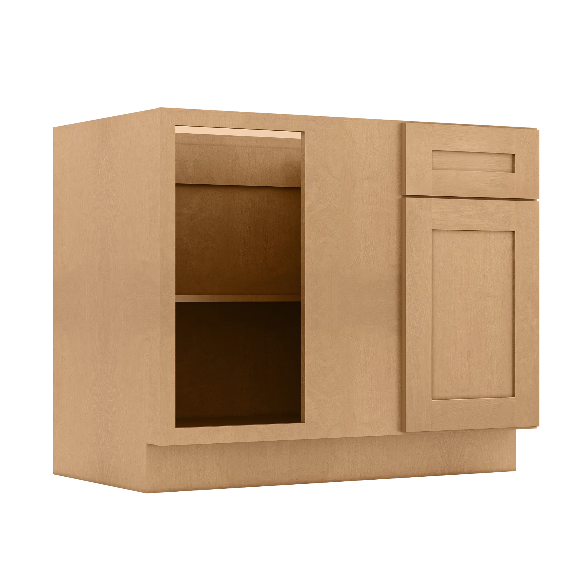 Blind Corner Base Kitchen Cabinet SCB42 Shaker Toffee 42 in. width 34.5 in. height 24 in. depth - Image 2