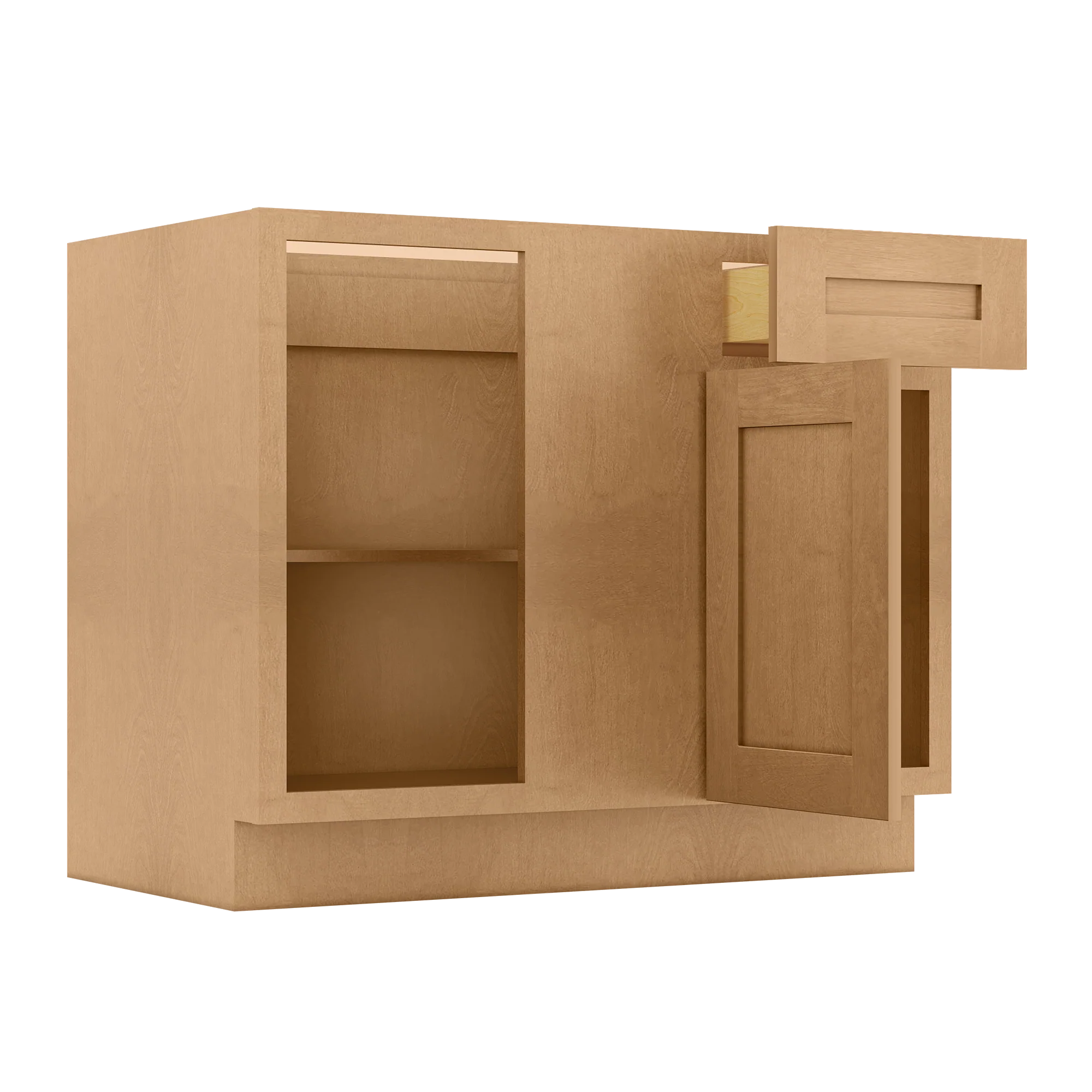 Blind Corner Base Kitchen Cabinet SCB42 Shaker Toffee 42 in. width 34.5 in. height 24 in. depth - Image 4