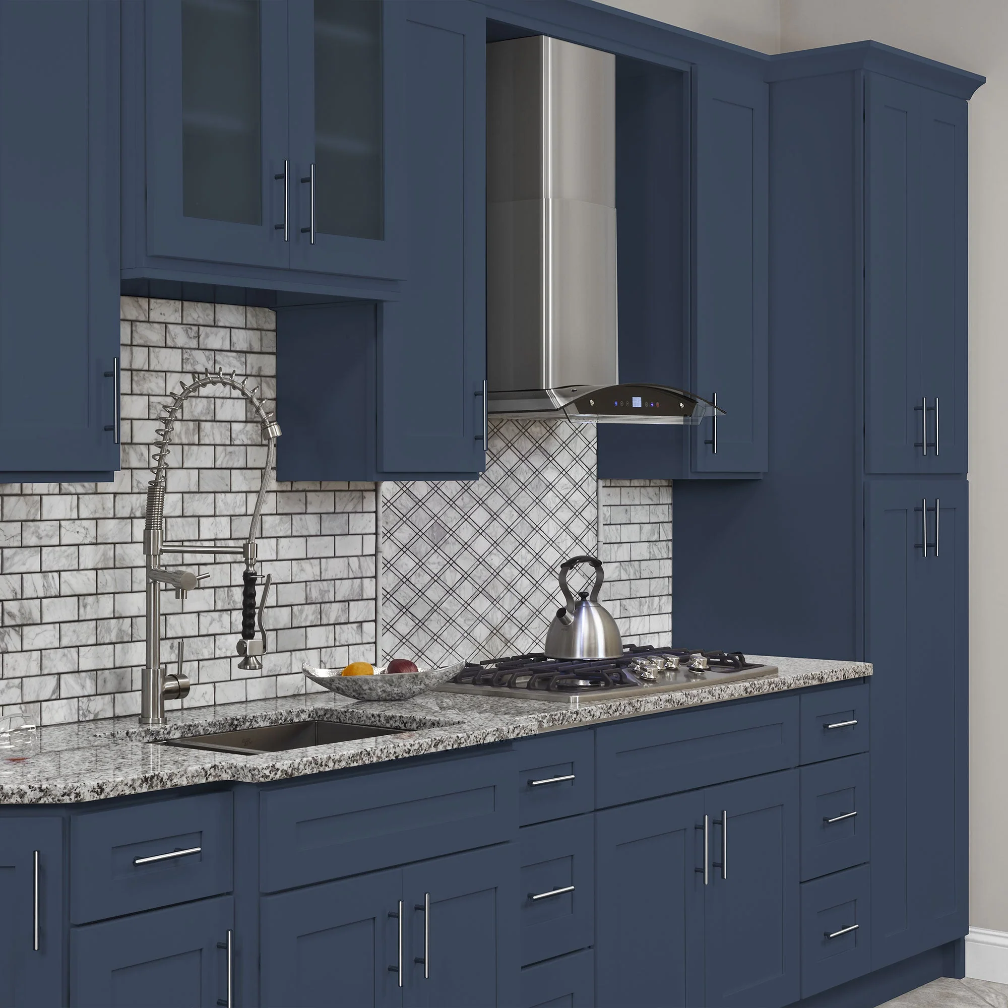 Base decorative door BDD24 Danbury Blue LessCare 22 1/2 in. width 28 5/8 in. height 3/4 in. depth - Image 6