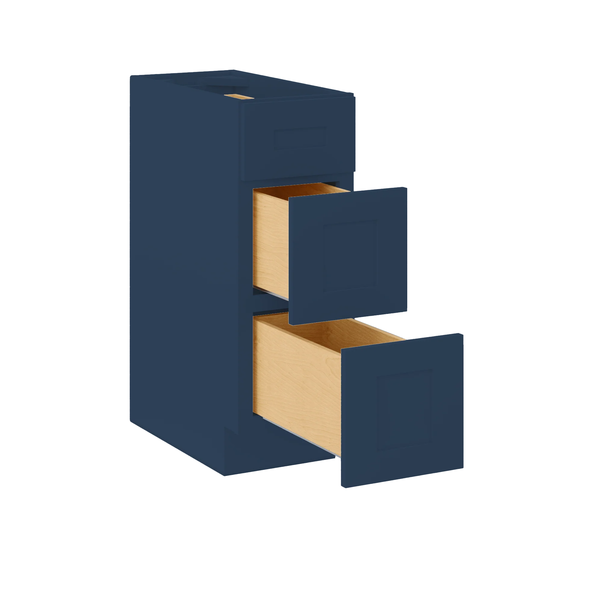 Drawer Base Kitchen Cabinet DB12 Danbury Blue LessCare 12 in. width 34.5 in. height 24 in. depth - Image 4