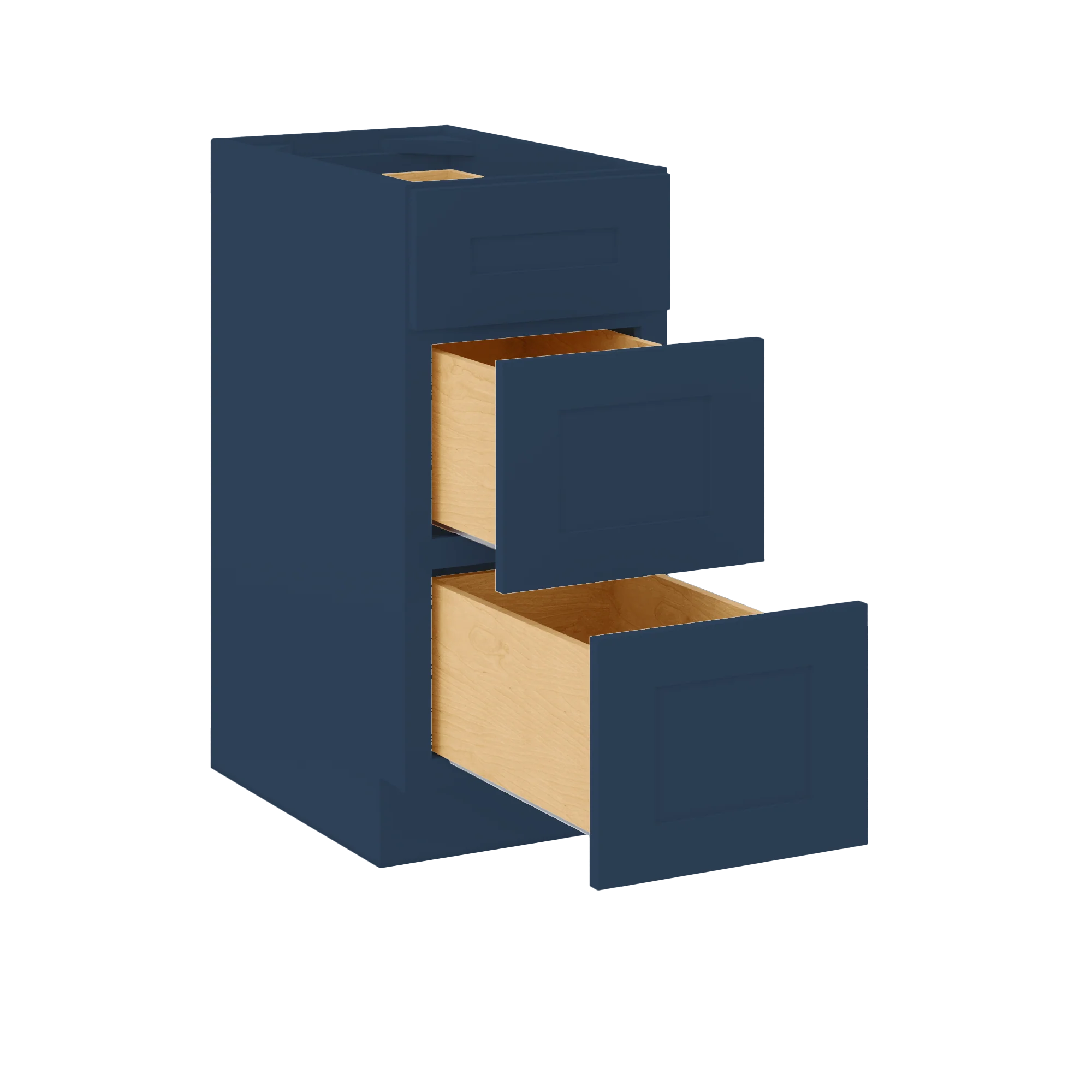 Drawer Base Kitchen Cabinet DB15 Danbury Blue LessCare 15 in. width 34.5 in. height 24 in. depth - Image 4