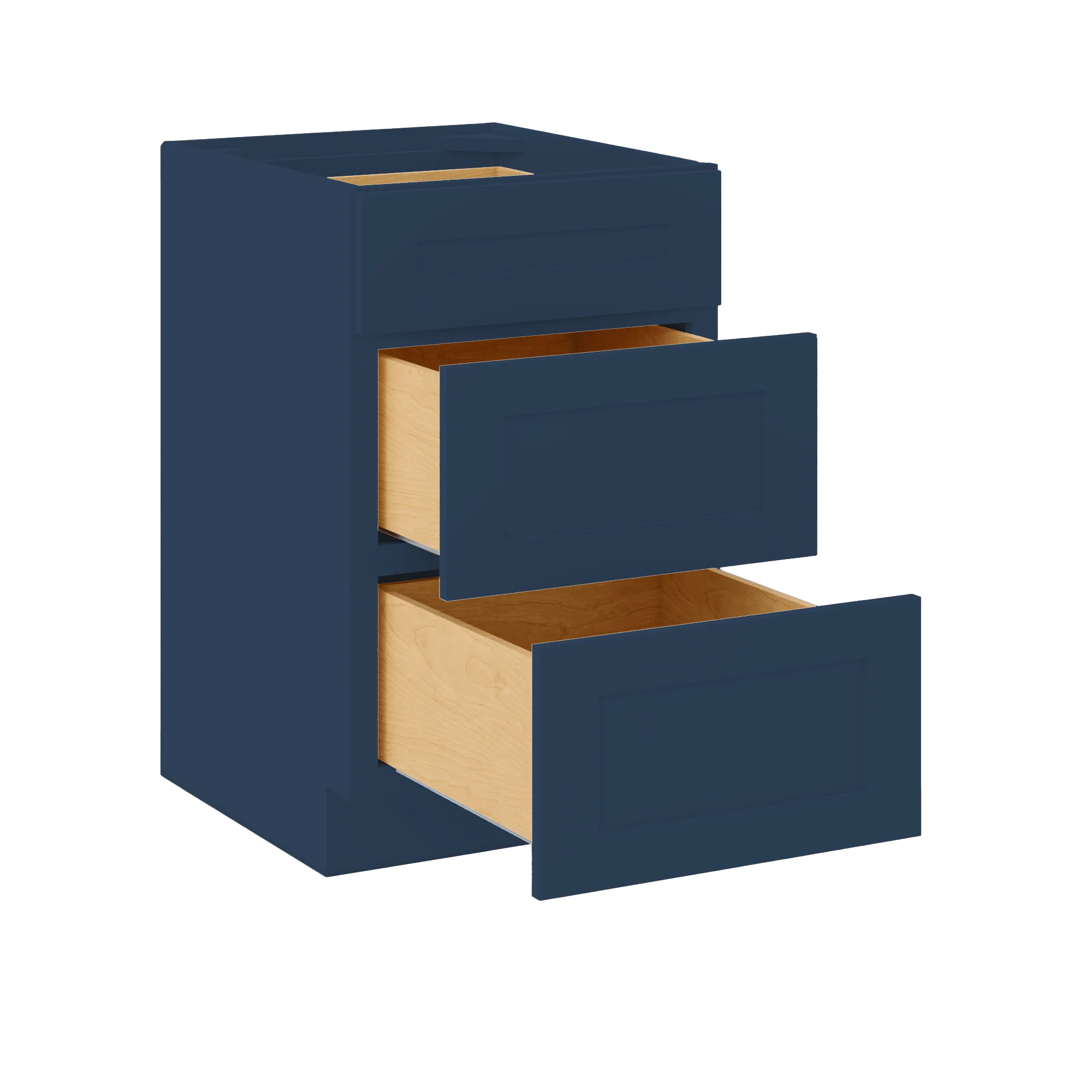 Drawer Base Kitchen Cabinet DB21 Danbury Blue LessCare 21 in. width 34.5 in. height 24 in. depth - Image 4