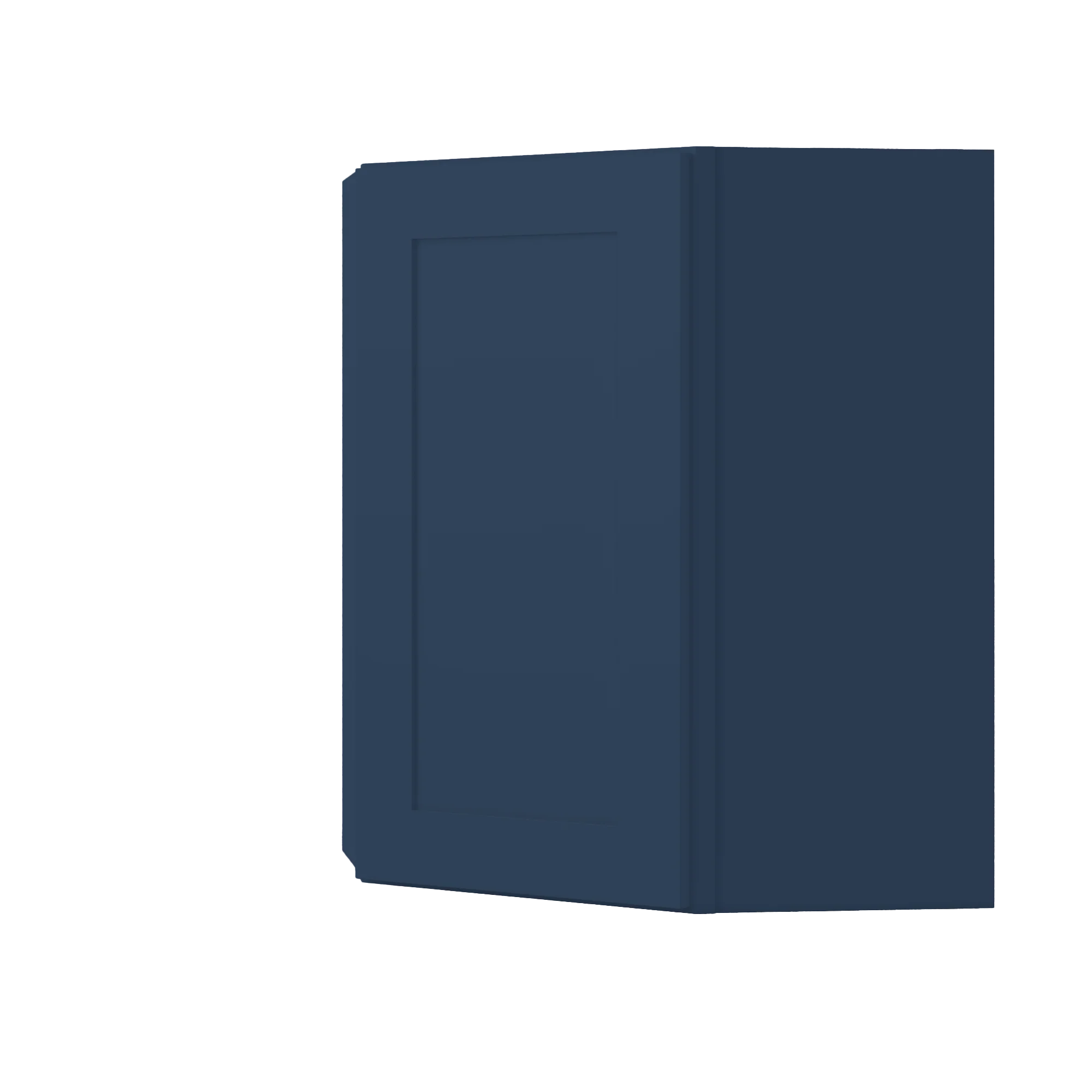Diagonal Corner Kitchen Cabinet DC2430 Danbury Blue LessCare 24 in. width 30 in. height 12 in. depth - Image 2