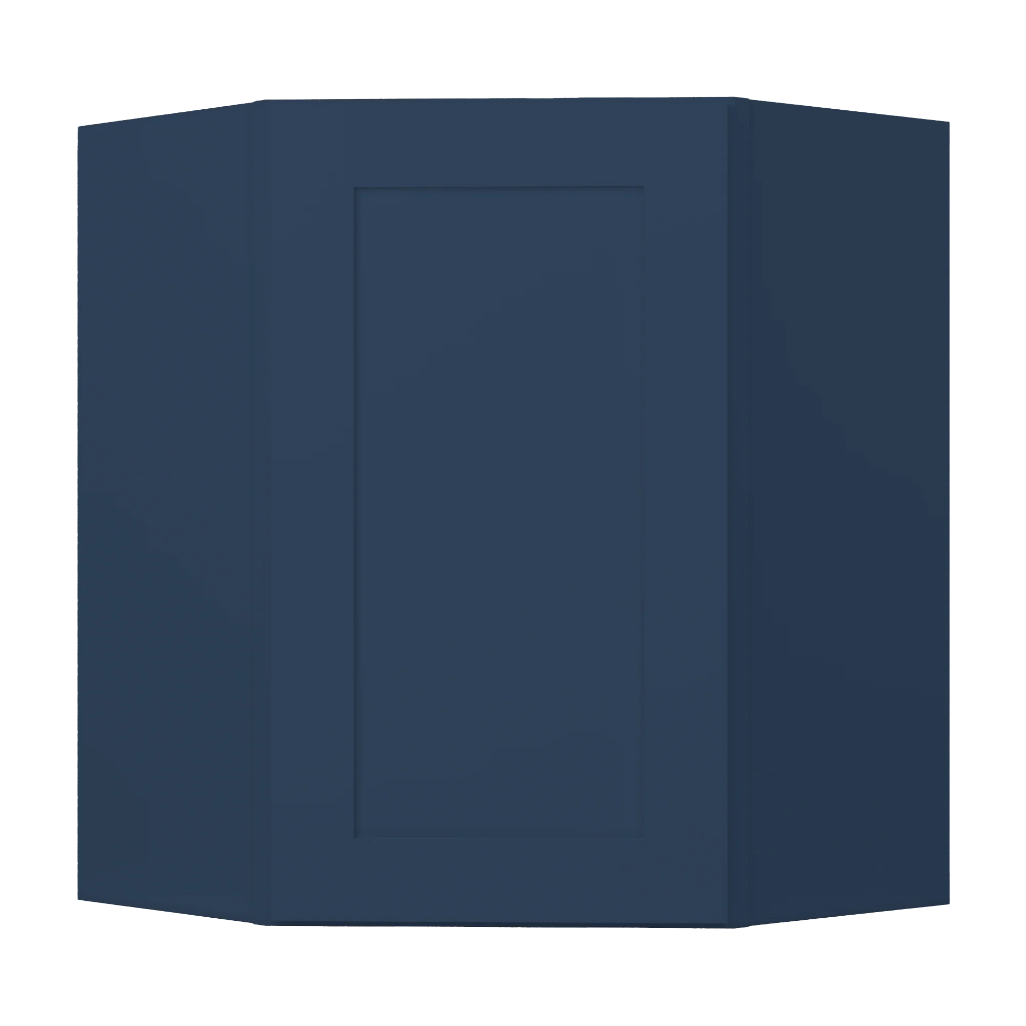 Diagonal Corner Kitchen Cabinet DC2430 Danbury Blue LessCare 24 in. width 30 in. height 12 in. depth - Image 3