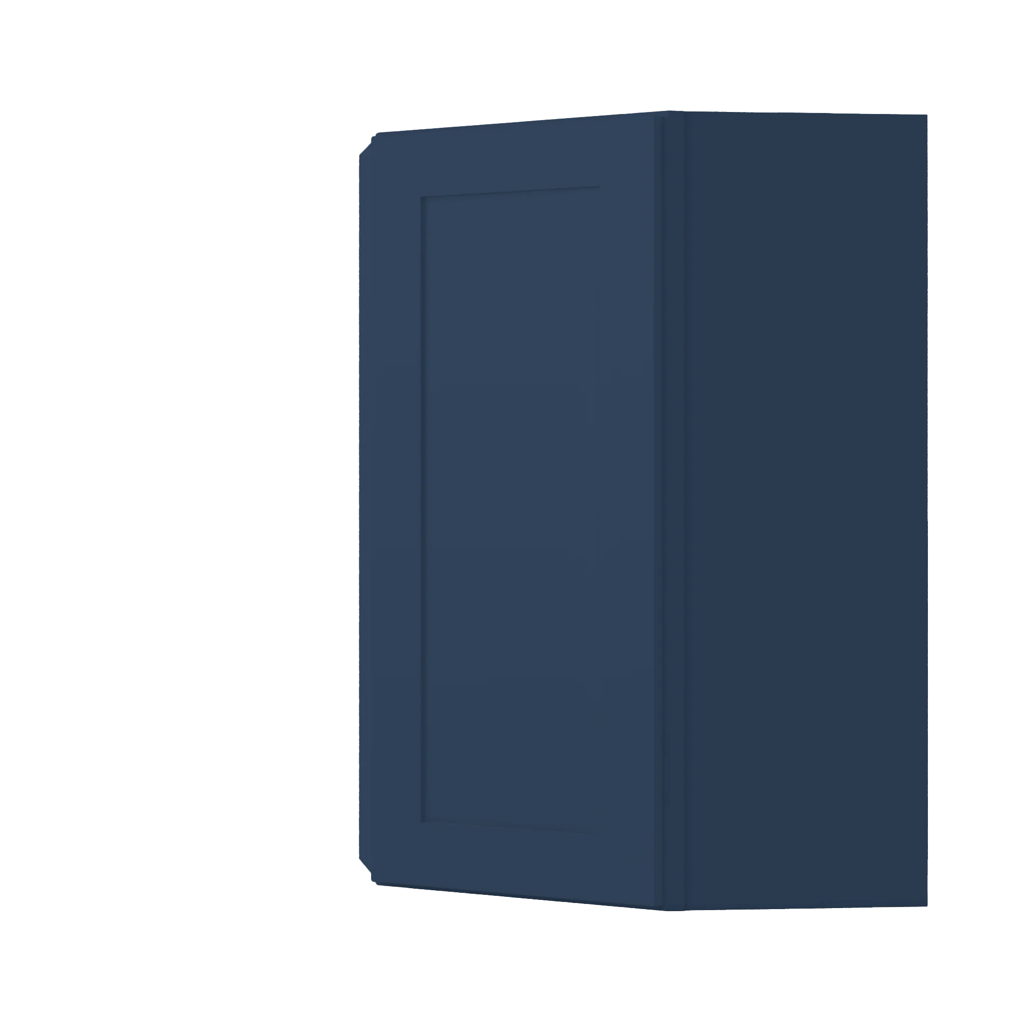 Diagonal Corner Kitchen Cabinet DC2436 Danbury Blue LessCare 24 in. width 36 in. height 12 in. depth - Image 2