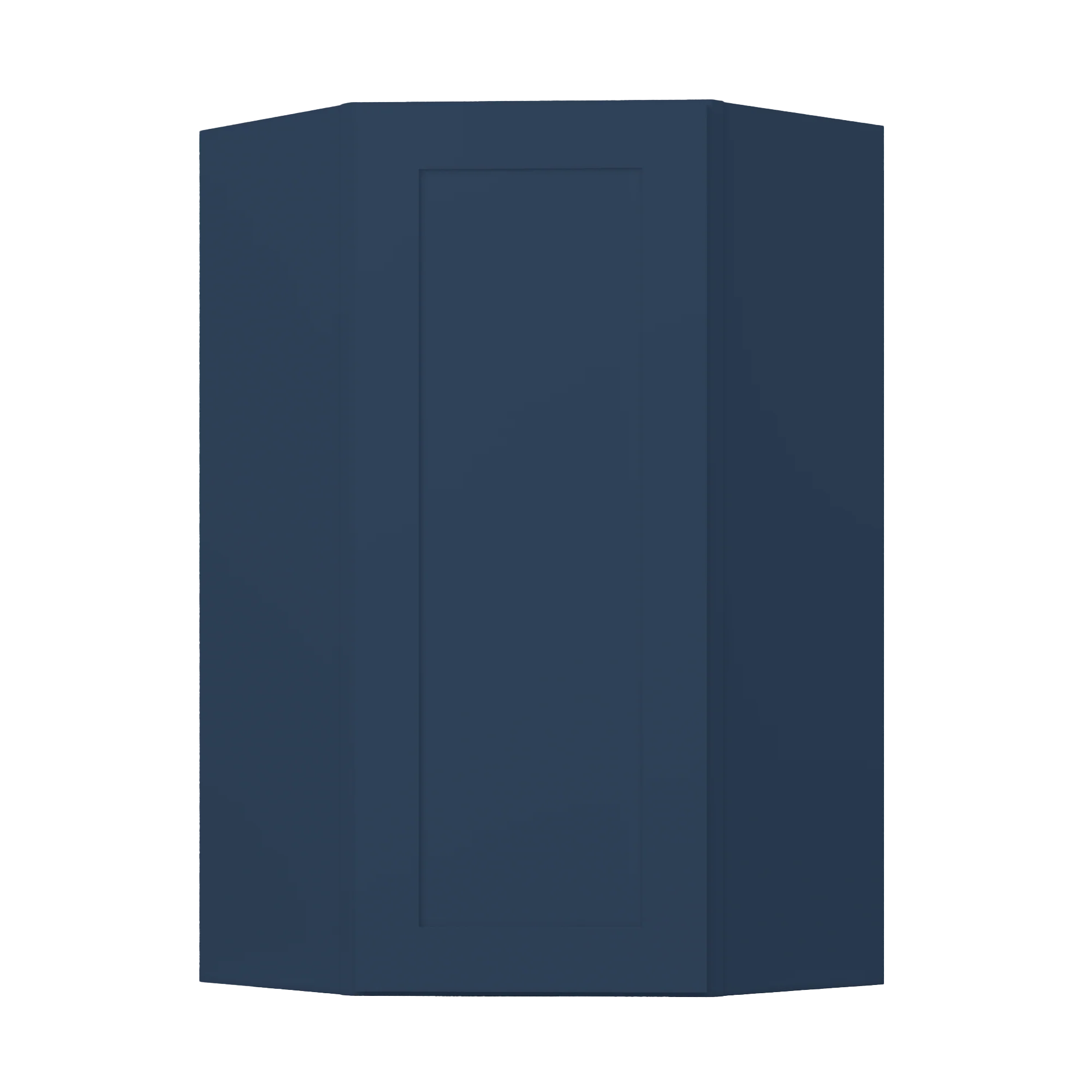Diagonal Corner Kitchen Cabinet DC2442 Danbury Blue LessCare 24 in. width 42 in. height 12 in. depth - Image 3