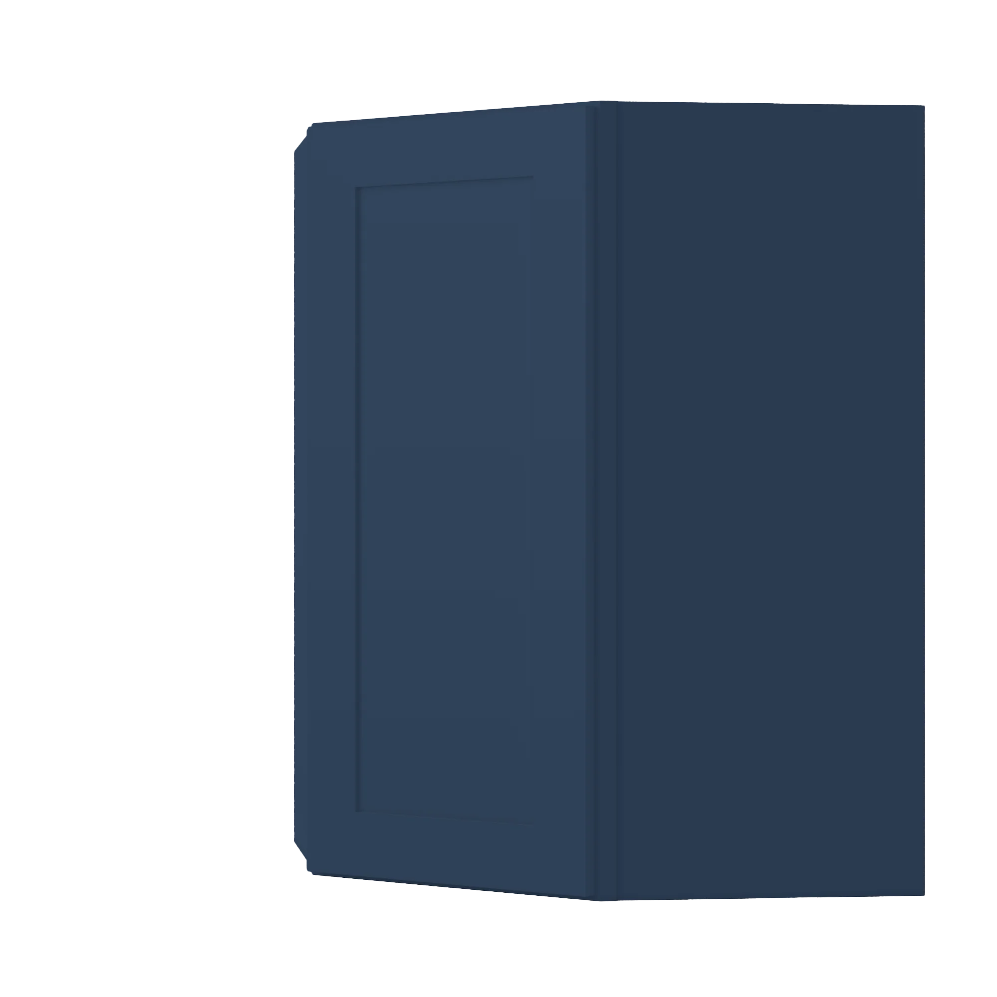 Diagonal Corner Kitchen Cabinet DC2736 Danbury Blue LessCare 27 in. width 36 in. height 15 in. depth - Image 3