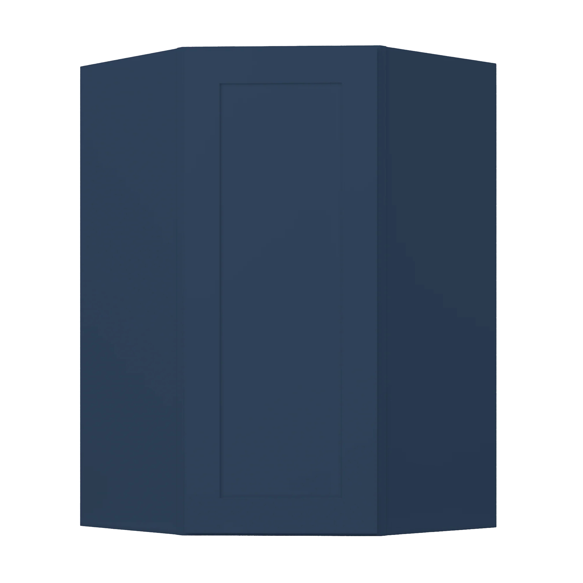 Diagonal Corner Kitchen Cabinet DC2742 Danbury Blue LessCare 27 in. width 42 in. height 15 in. depth - Image 3